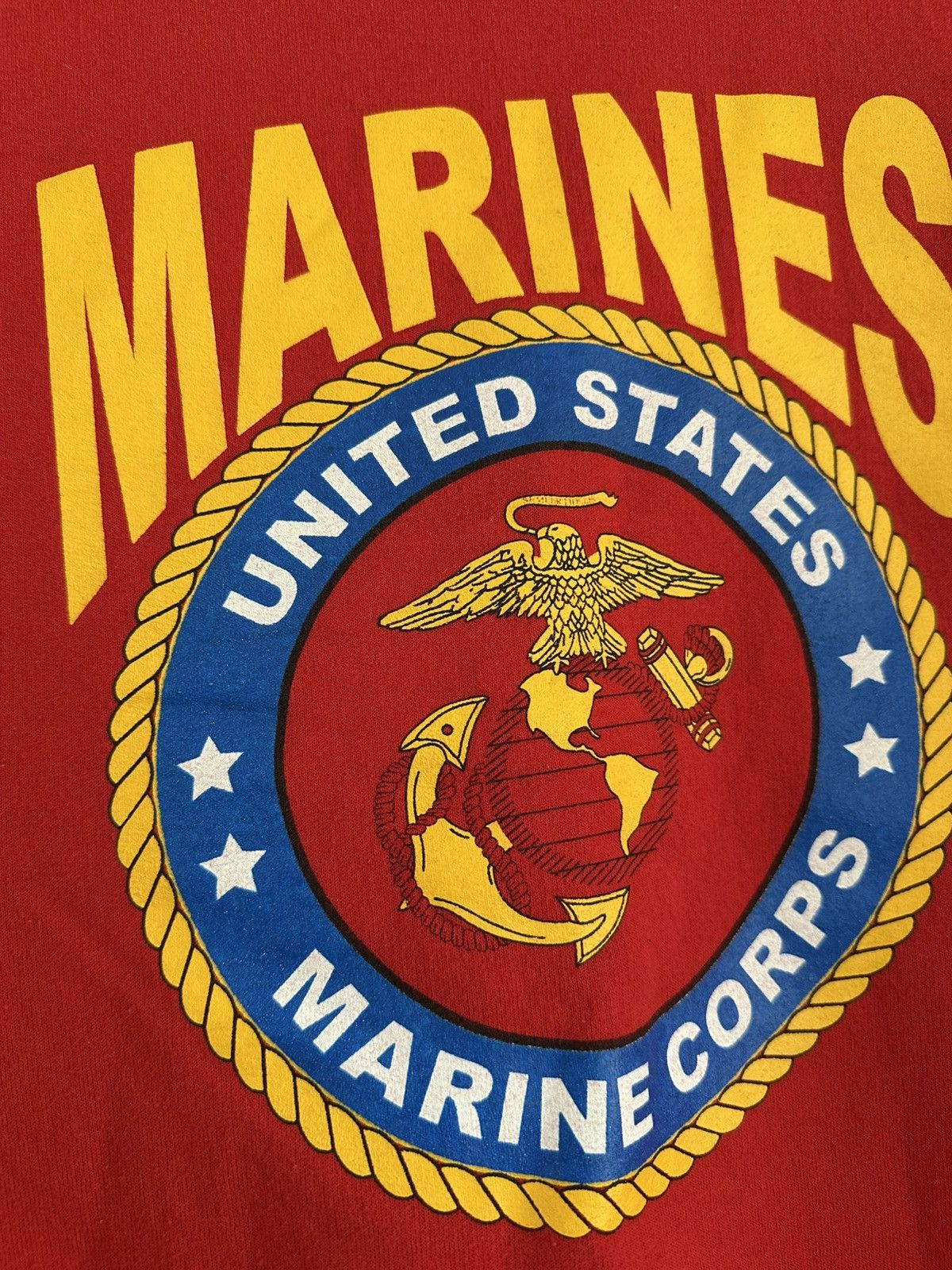 Fruit Of The Loom × Vintage Vintage 90s United States Marines USMC Big Logo Crewneck L Size US L / EU 52-54 / 3 - 3 Thumbnail