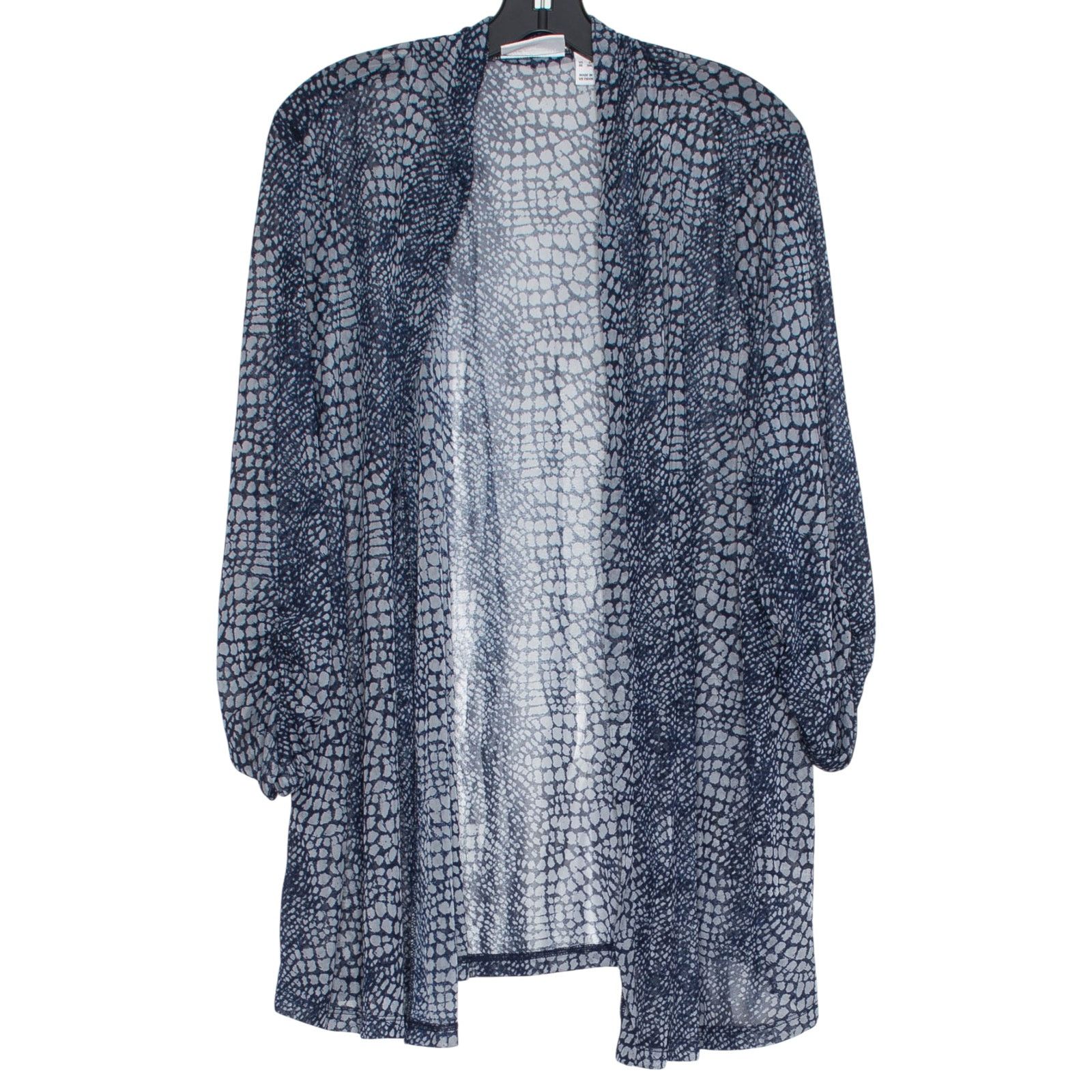 Other Susan Graver Sheer Cardigan Navy Plus 3X Open Front Flowy Size 3XL / US 20-22 - 1 Thumbnail
