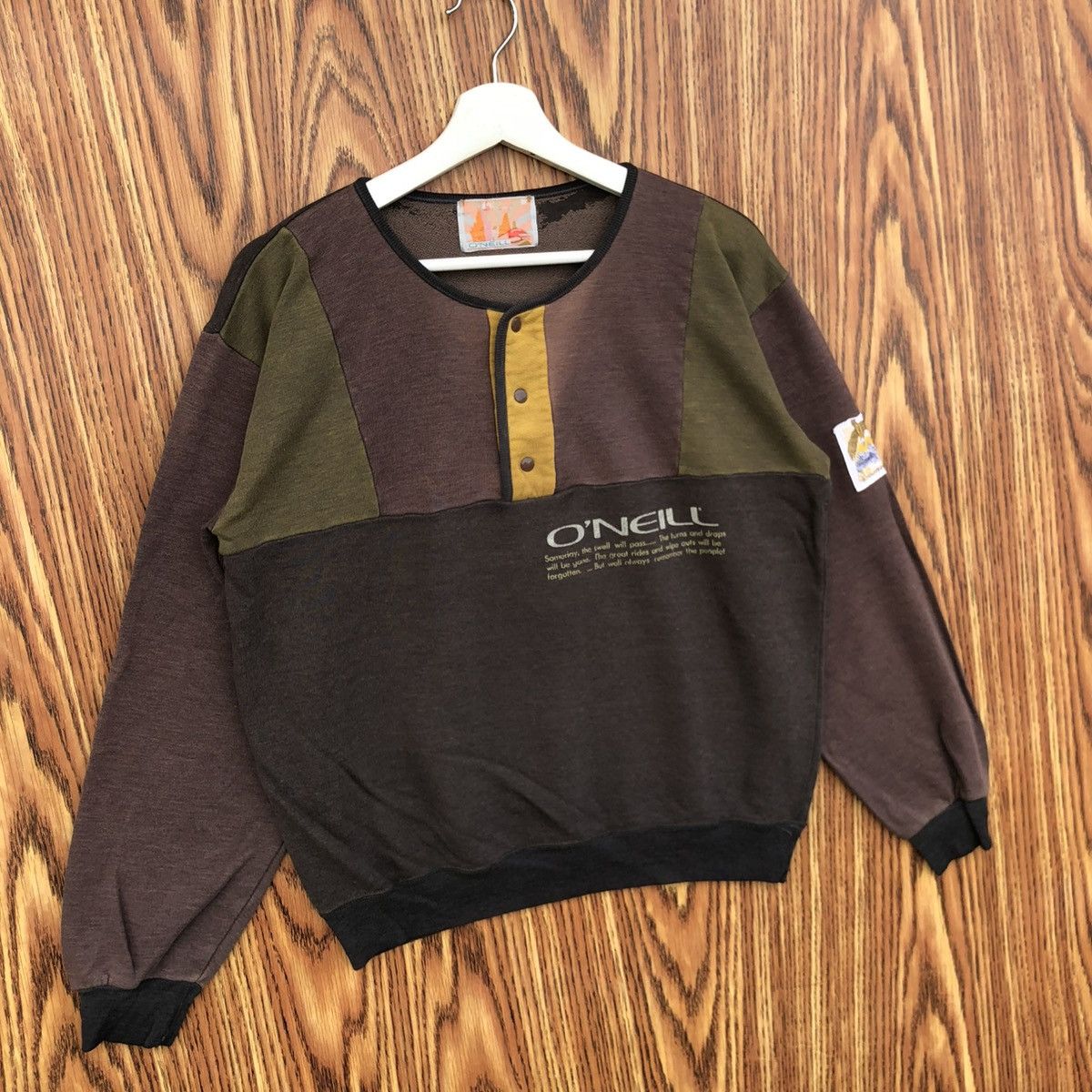 O'Neill Vintage O’neill Surfing California Snap Button Sweatshirt Size US M / EU 48-50 / 2 - 2 Thumbnail