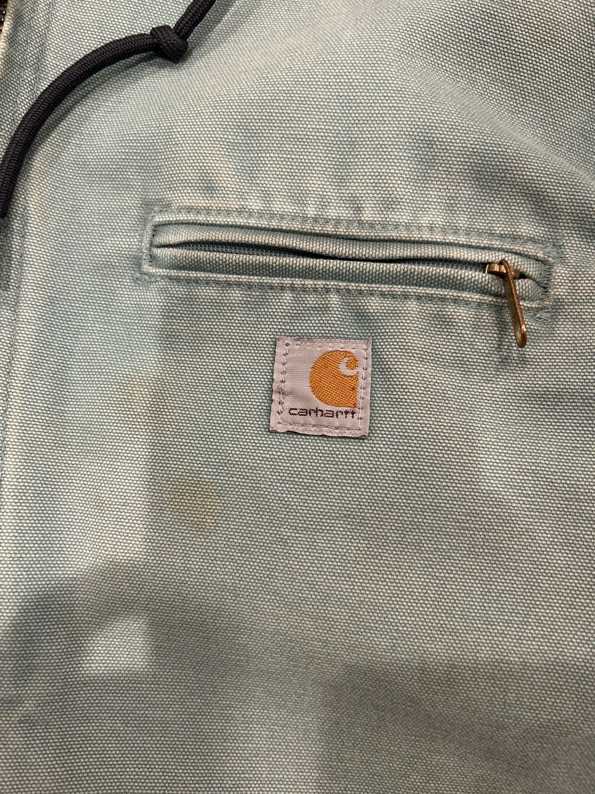Carhartt RARE Vintage Light Blue Carhartt Work Jacket Size US M / EU 48-50 / 2 - 3 Thumbnail