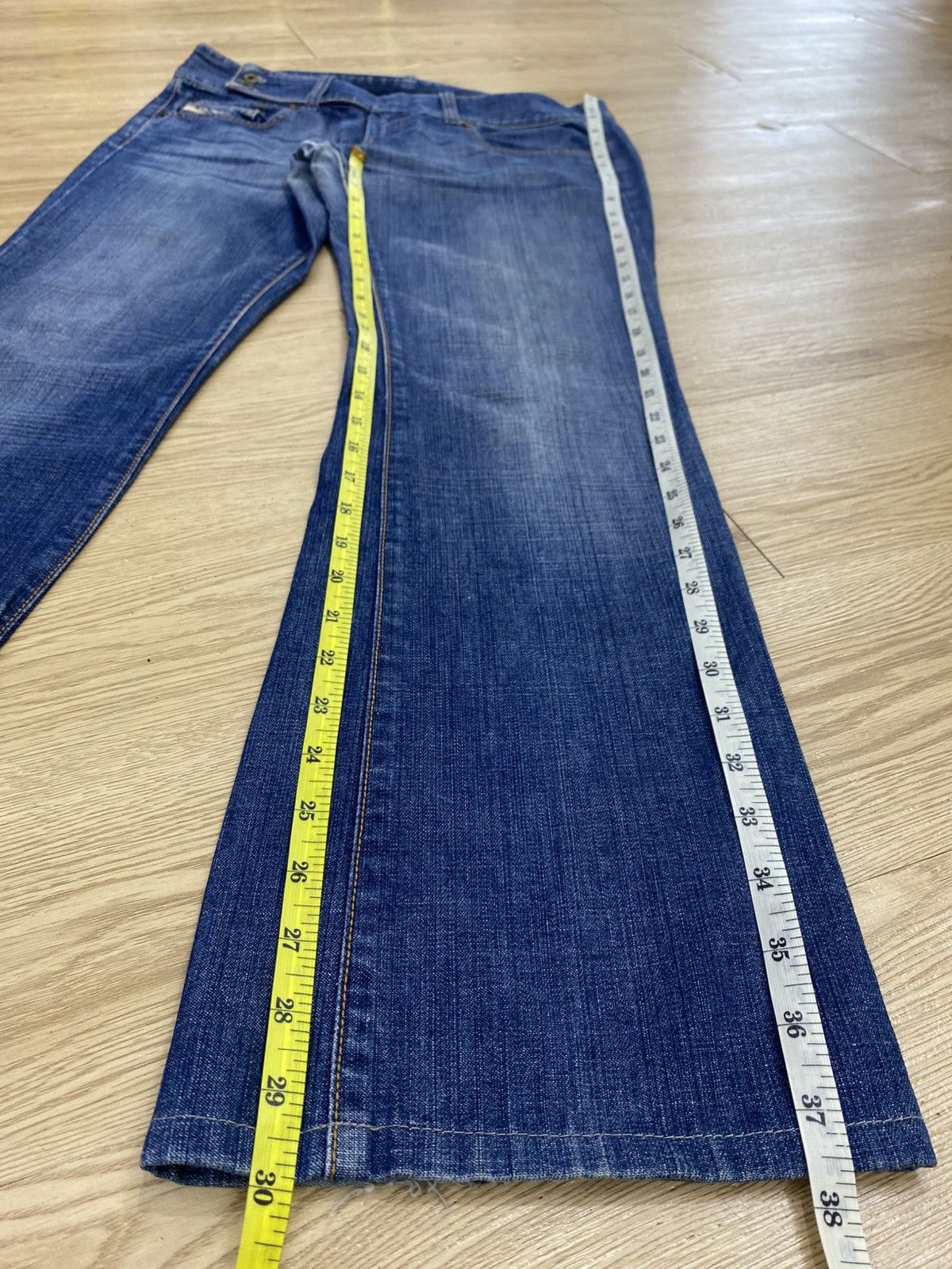 Diesel Diesel Acid Blue Wash Style Loose Jeans Size US 33 - 11 Thumbnail