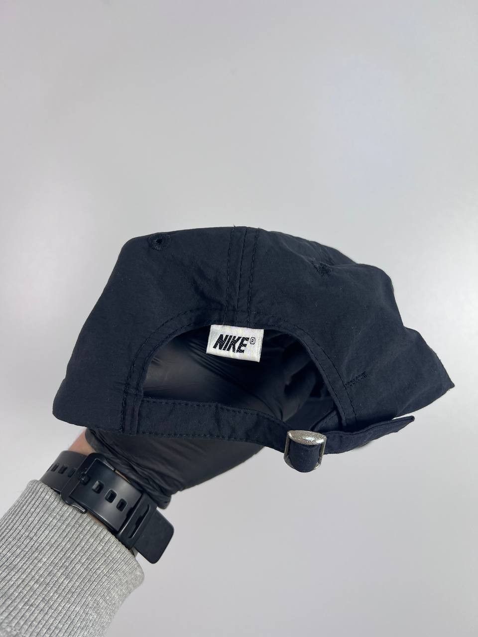 Nike Nike Vintage Swoosh Logo Black Baseball Cap Hat One Size Size ONE SIZE - 3 Thumbnail