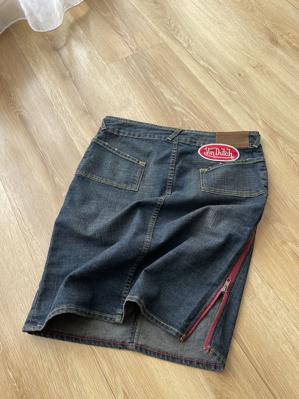 Von Dutch Vintage Von Dutch Denim Zipper Skirt Size M y2k Size 30" / US 8 / IT 44 - 3 Thumbnail