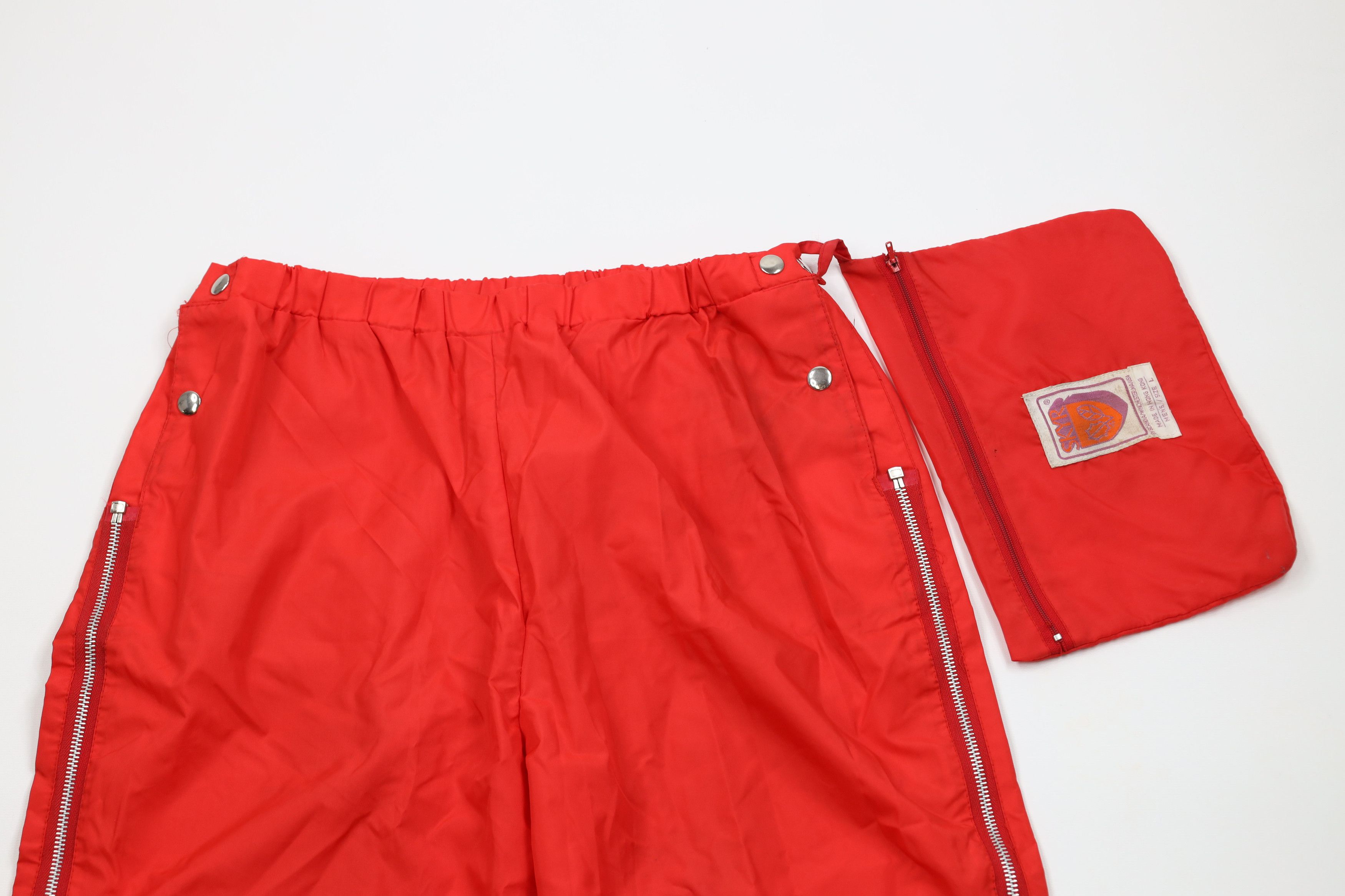 Vintage Vintage 70s Streetwear Wide Leg Windbreaker Rain Pants Size US 36 / EU 52 - 2 Thumbnail
