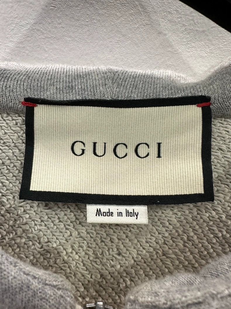 Gucci Gucci Bow Letter Logo Gray Zipper Jacket 2501-Nextarrow Size US M / EU 48-50 / 2 - 6 Thumbnail