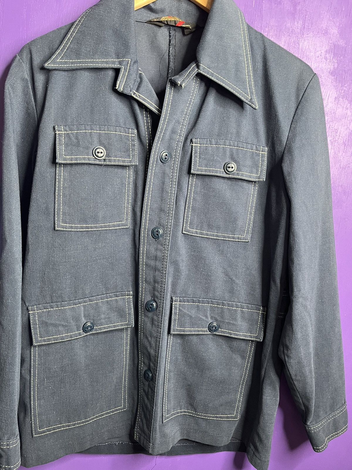 Sears × Vintage Vintage 70s Sears suede light button up shirt Size US M / EU 48-50 / 2 - 3 Thumbnail