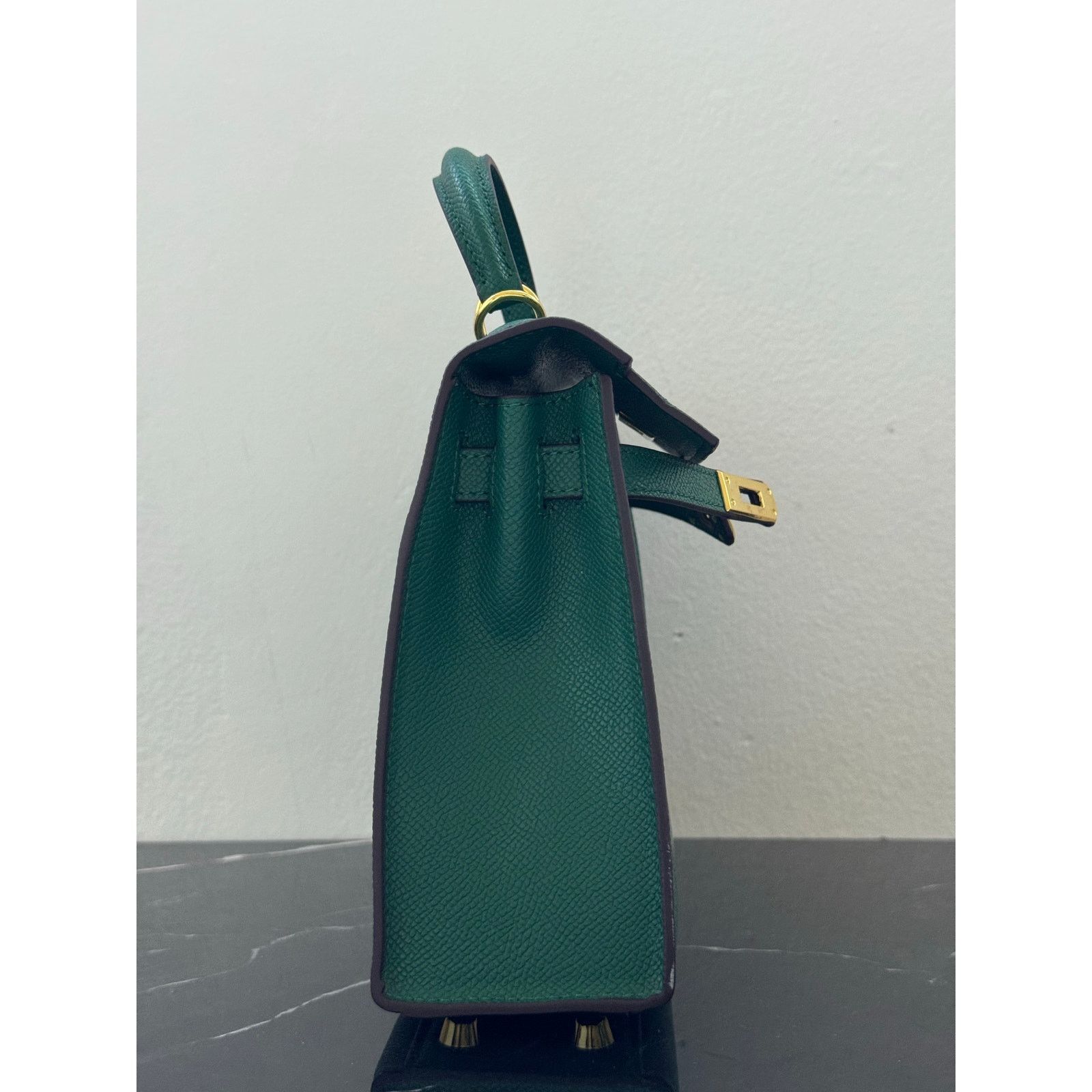 Other Emerald Green “Kelly-Style” Top Handle Bag Size ONE SIZE - 5 Thumbnail