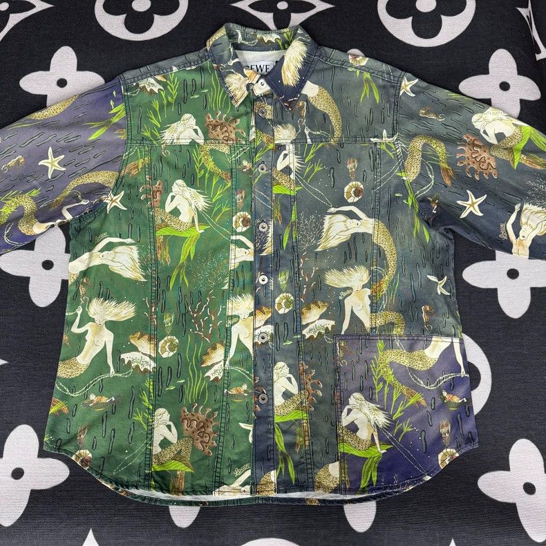 Loewe LOEWE Mermaid denim jacket Size L / US 10 / IT 46 - 1 Thumbnail