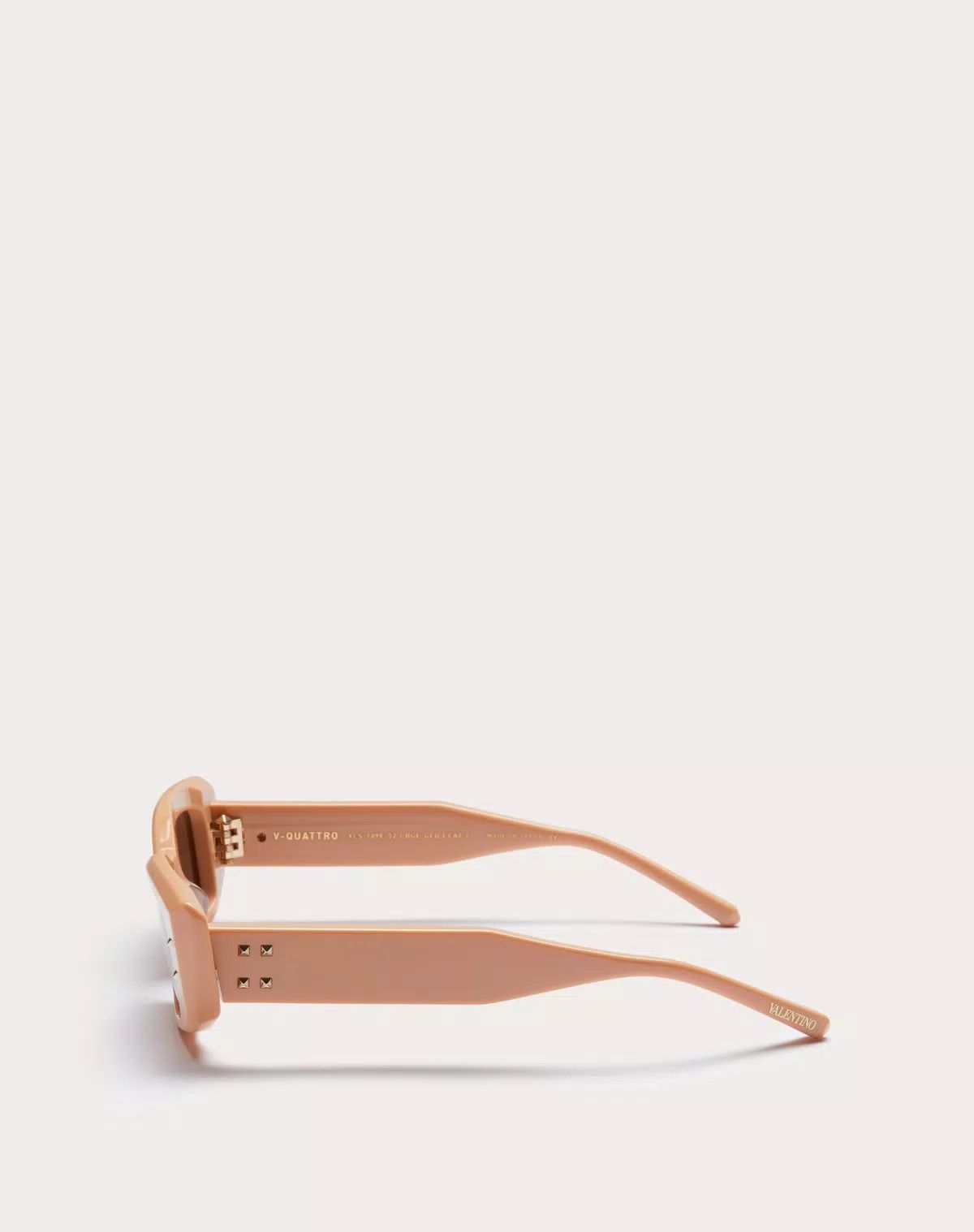Valentino oc11z0725 Size: 52/ Rectangular Acetate Frame in Beige/Gold Size ONE SIZE - 3 Thumbnail