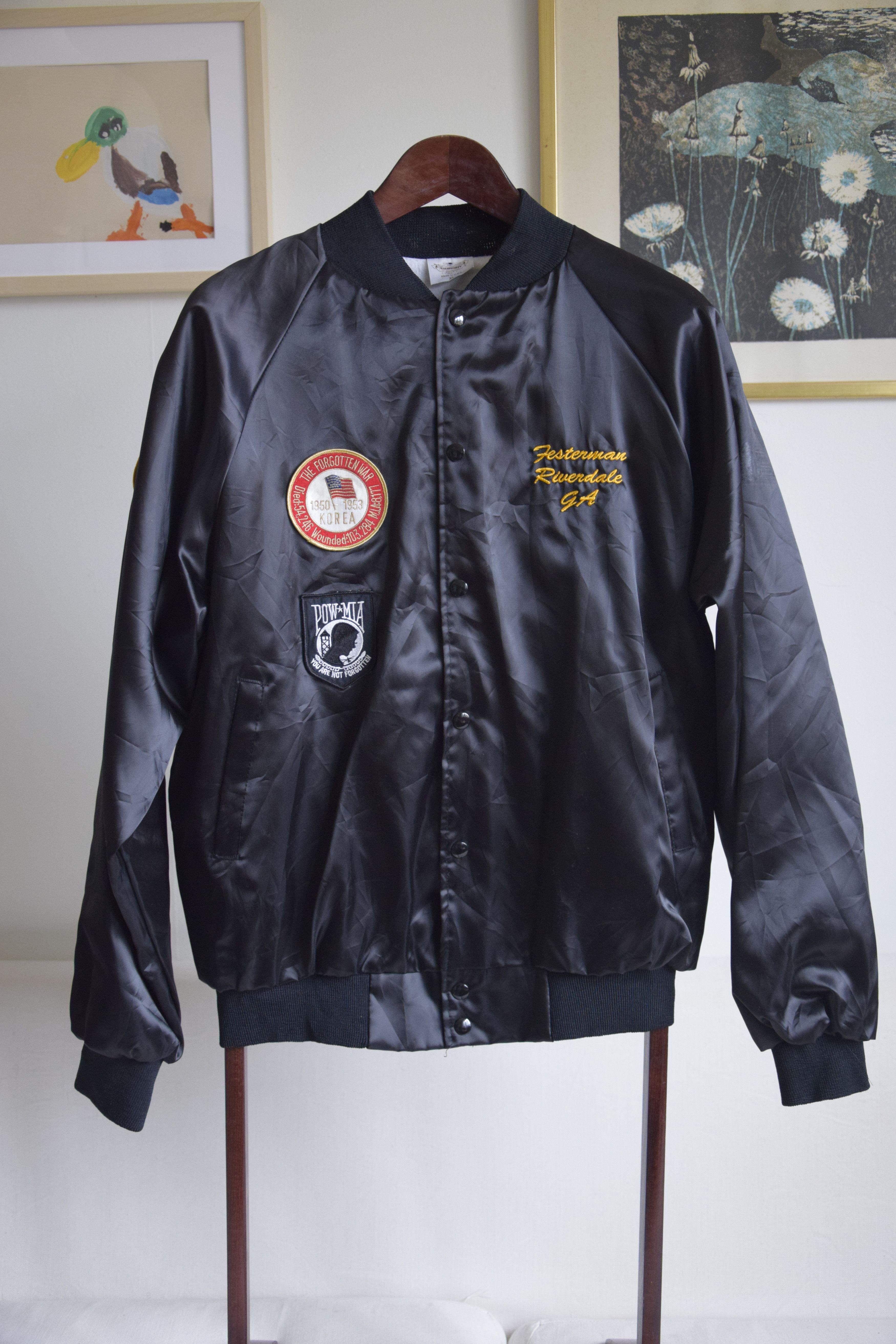 Other Korean War Victory Satin Bomber Jacket 29th Inf. Regt." 50's Size US XL / EU 56 / 4 - 1 Thumbnail