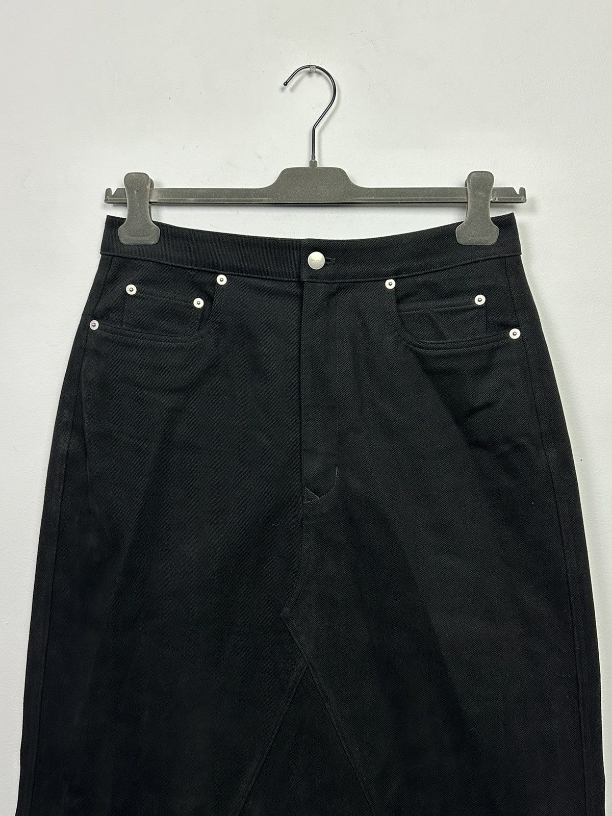 Rick Owens FW22 ‘STROBE’ Cotton Flannel Godet Skirt Size US 32 / EU 48 - 2 Thumbnail