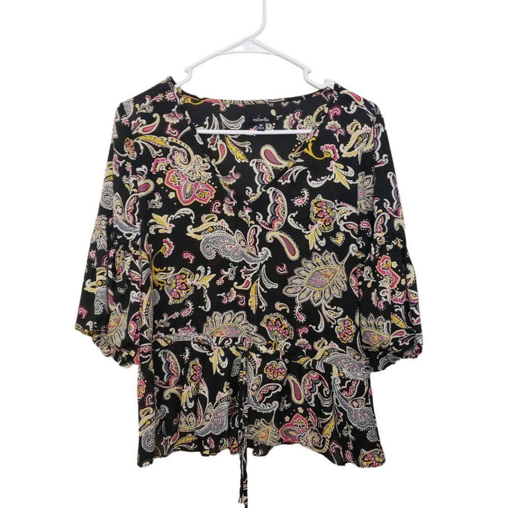 Other CT228 Ladies Rafaella Floral & Paisley Design Blouse M Size M / US 6-8 / IT 42-44 - 1 Thumbnail