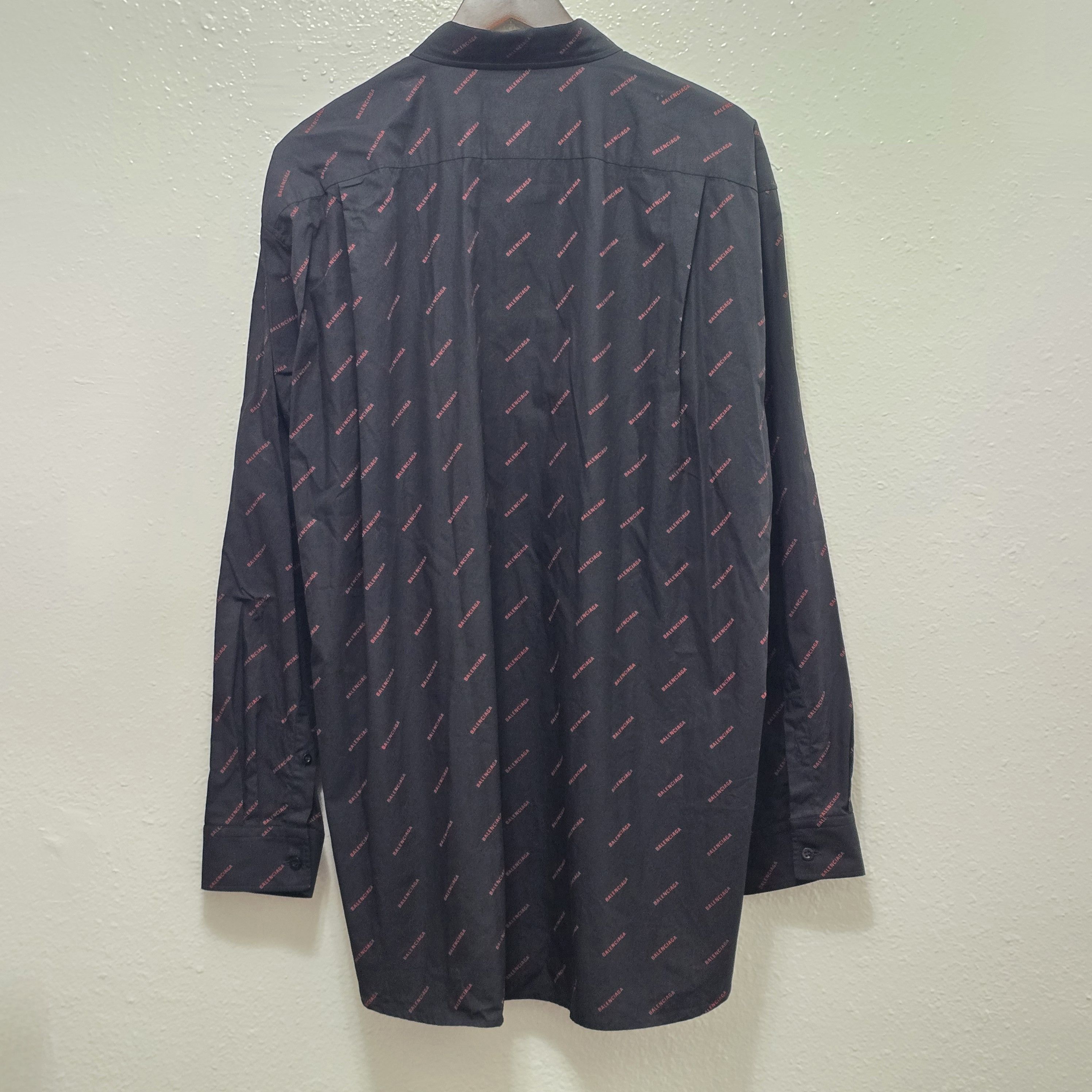 Balenciaga Allover logo shirt Size US XXL / EU 58 / 5 - 6 Thumbnail