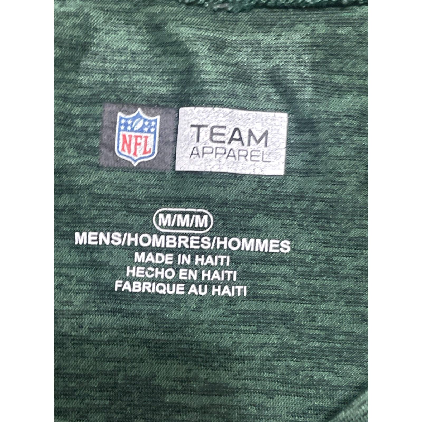 NFL Team Apparel Shirt, Men's Size Medium, Wisconsin, Green Bay Packers NFL Shirt, M, Green, Team Apparel, NFL, Crew Neck, Short Sleeve, Solid, Men Size US M / EU 48-50 / 2 - 6 Thumbnail