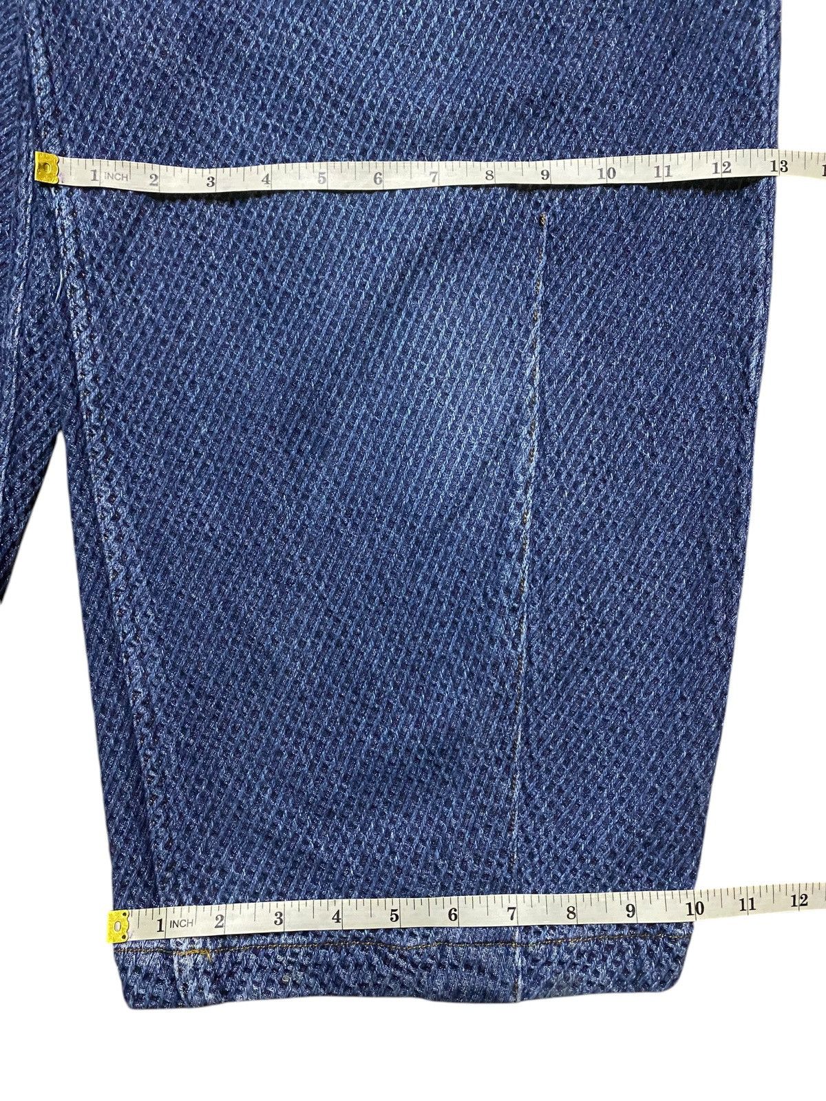 Japanese Brand Blue vintage 90s wide leg denim shorts Size 26" / US 2 / IT 38 - 9 Thumbnail