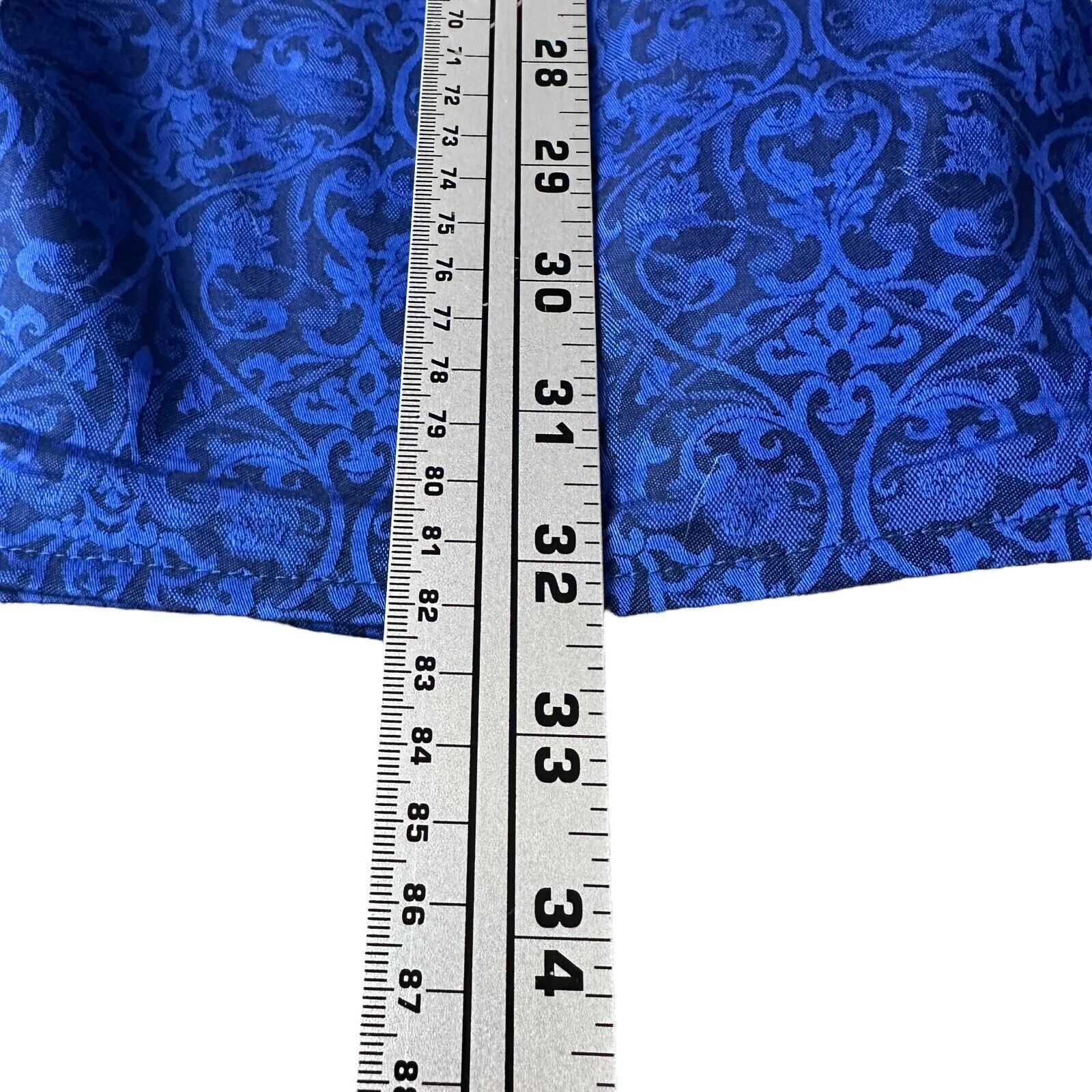 Robert Graham Robert Graham Shirt Men's 3XL XXXL Blue Damask Flip Cuff Size US XXL / EU 58 / 5 - 12 Thumbnail