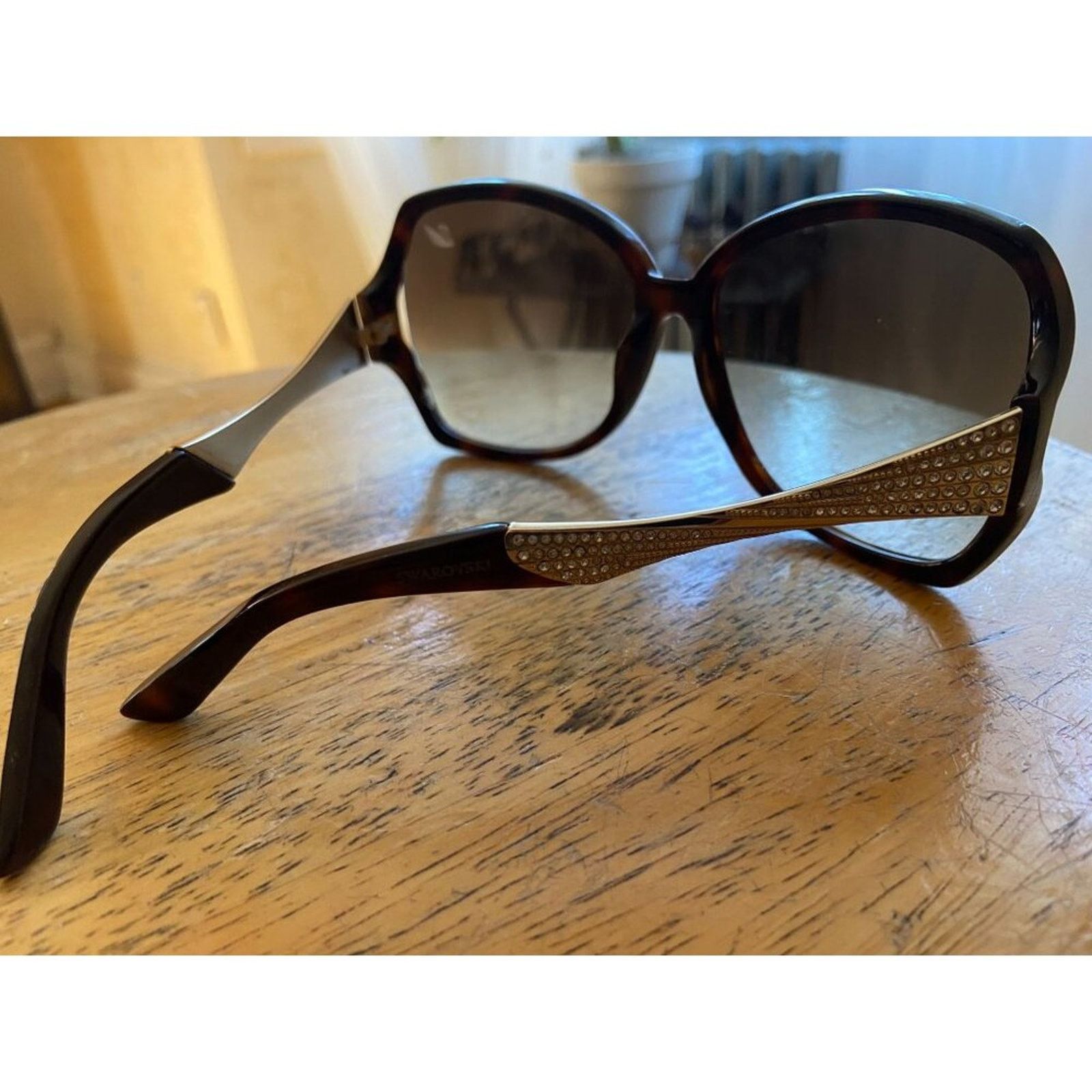 Swarovski Italy Swarovski Djulia Sunglasses SW 65 52F 6015 130 Size ONE SIZE - 5 Thumbnail