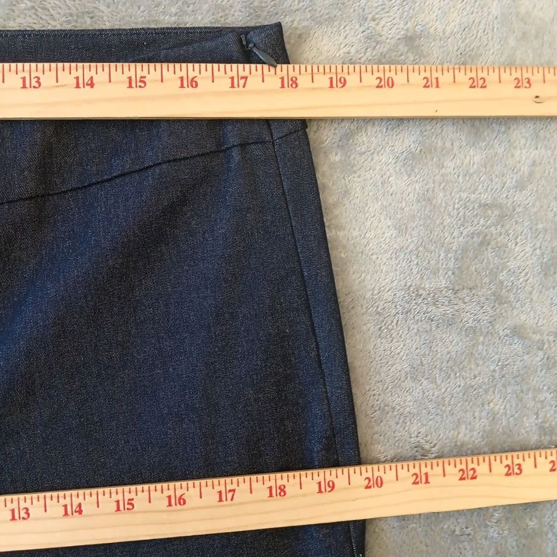Talbots Talbots Chatham Ankle Pants Womens Size 14 Blue Side Zip Stretch 35x27 Size 36" / US 14 / IT 50 - 3 Thumbnail