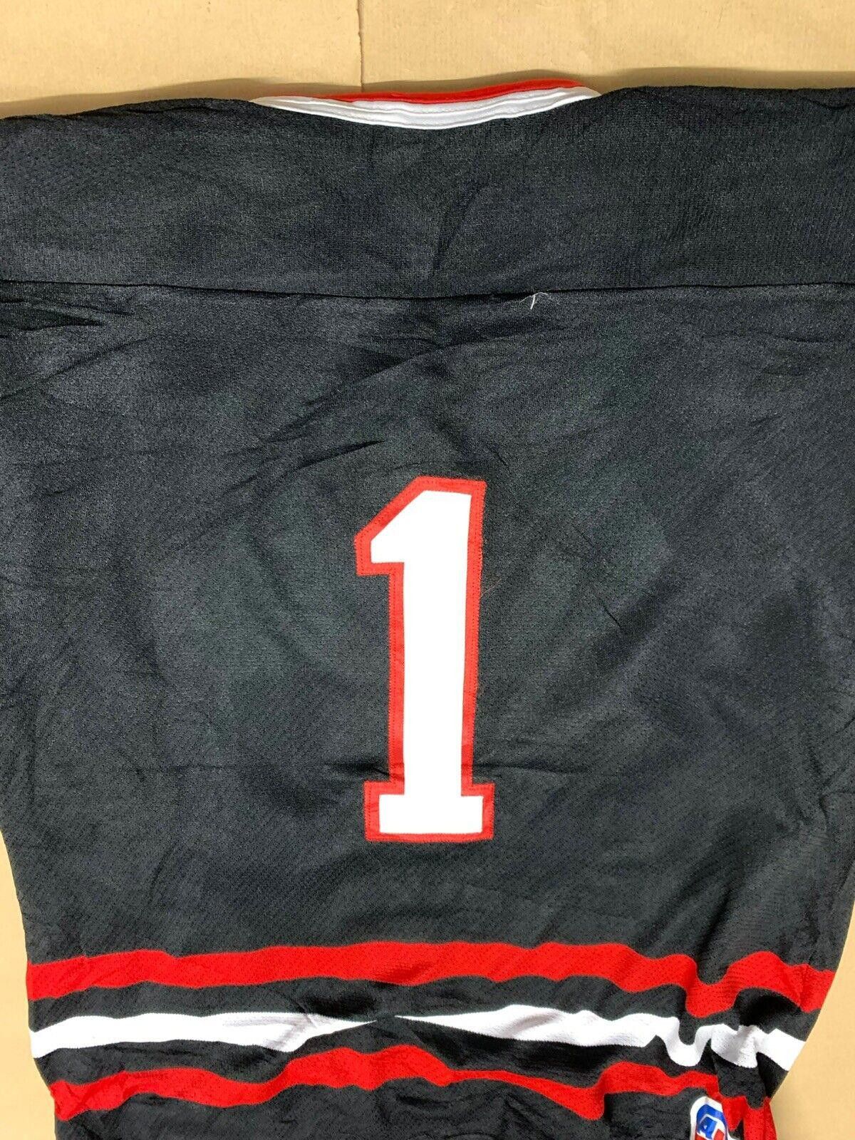 Designer Vintage Chicago Blackhawks NHL Jersey Men's Large Black #01 Size ONE SIZE - 5 Thumbnail