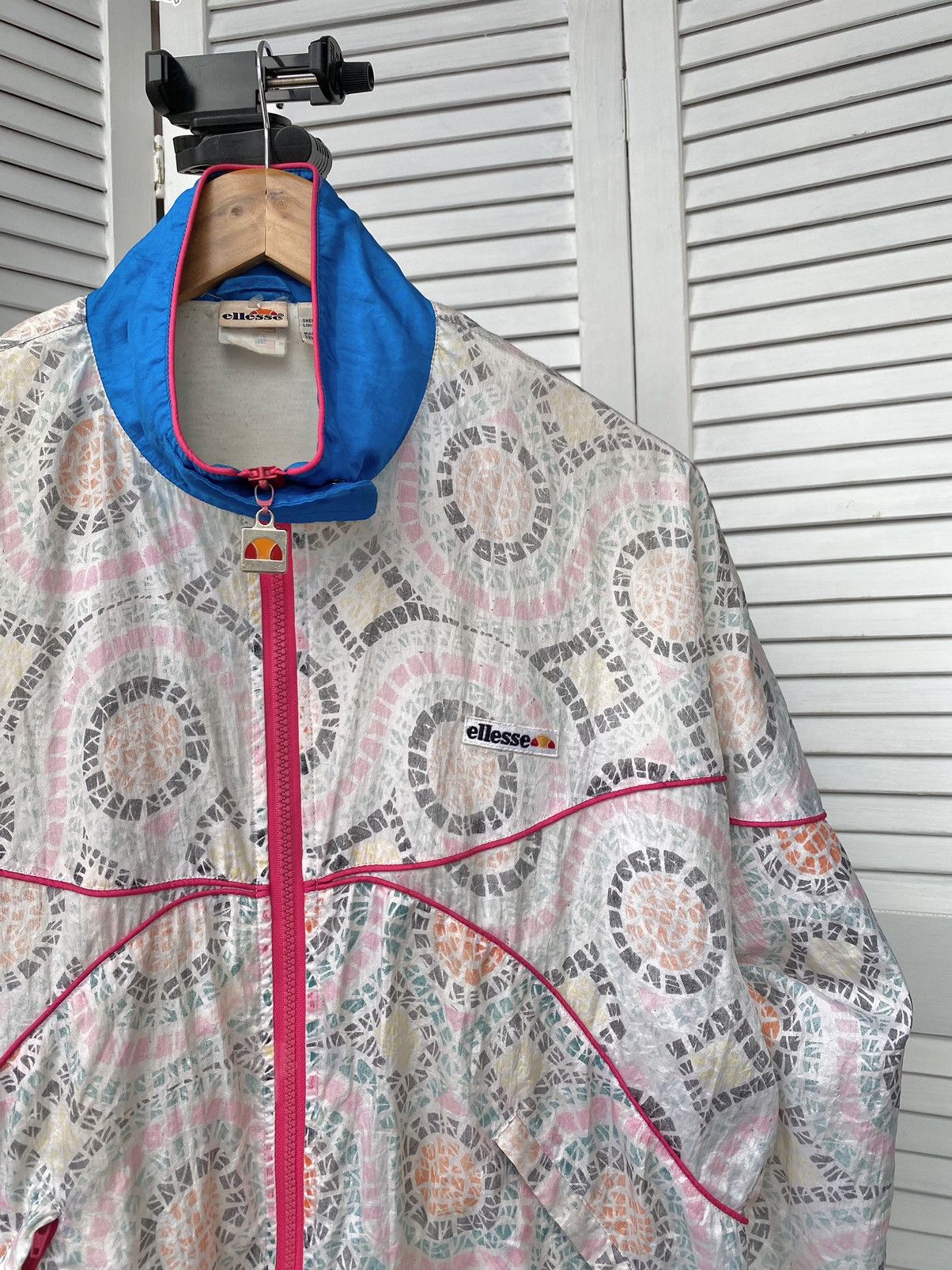Ellesse × Vintage Vintage Ellesse Track Retro Jacket Baggy Nylon 90s Abstract Size US S / EU 44-46 / 1 - 6 Thumbnail