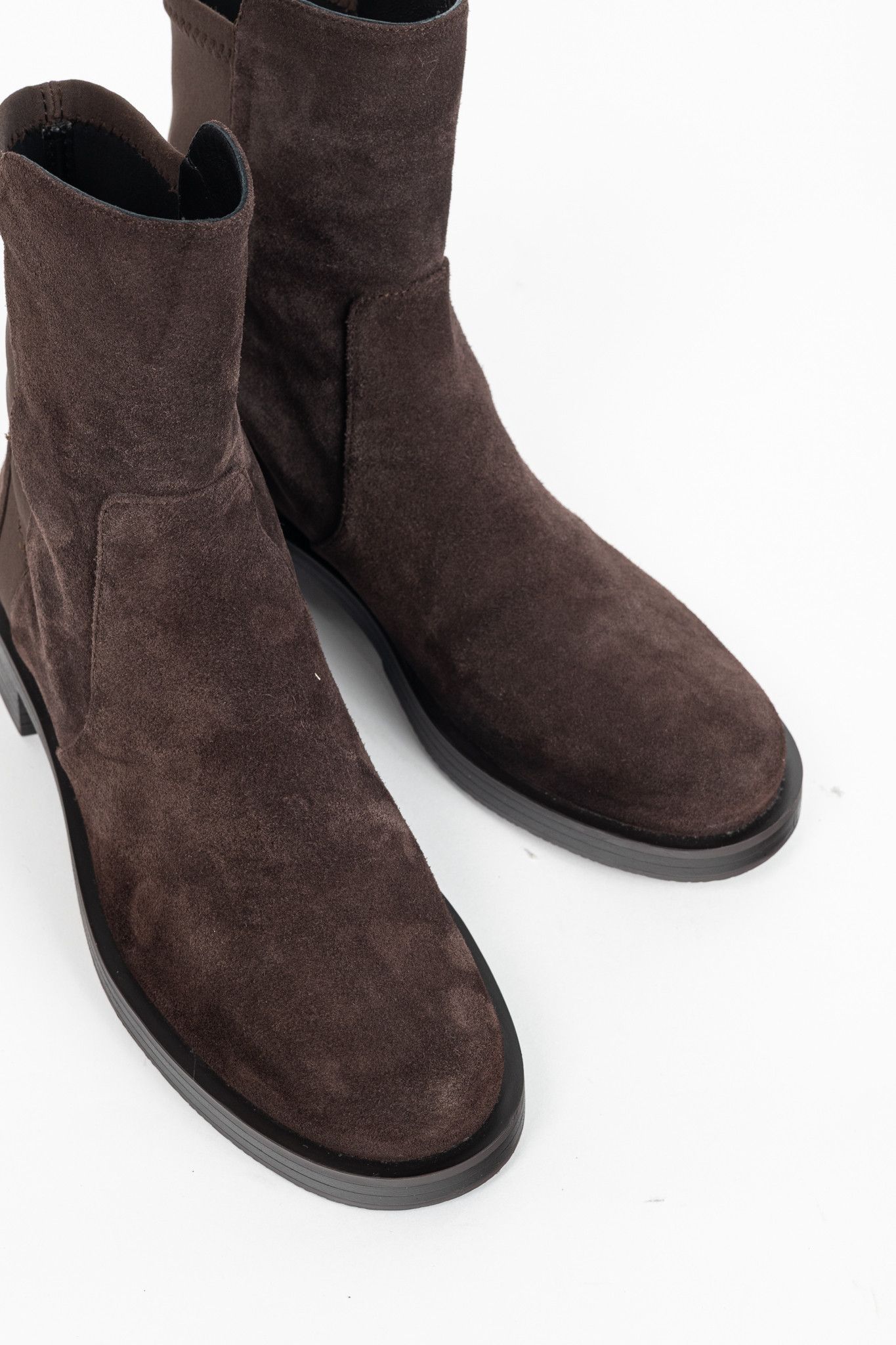Stuart Weitzman Stuart Weitzman 5050 Bold Sport Suede/Str. Gabardine Booties Size US 8 / IT 38 - 6 Thumbnail