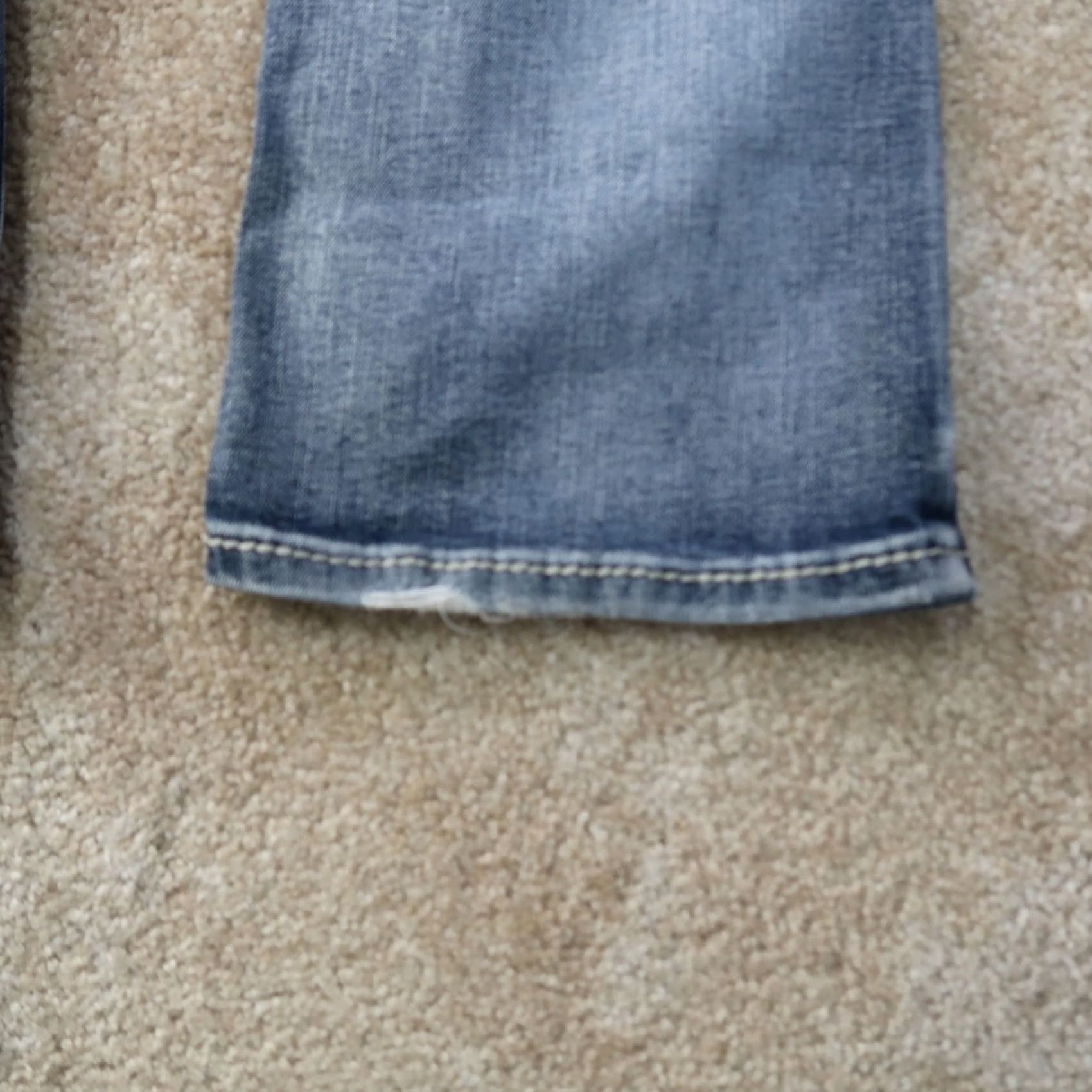 Vintage Maurices Jeans Women's Mid Rise Bootcut 9/10s Blue Stretch Denim 32x29 Regular Fabric Wash Medium Vintage No Size 32" / US 10 / IT 46 - 7 Thumbnail