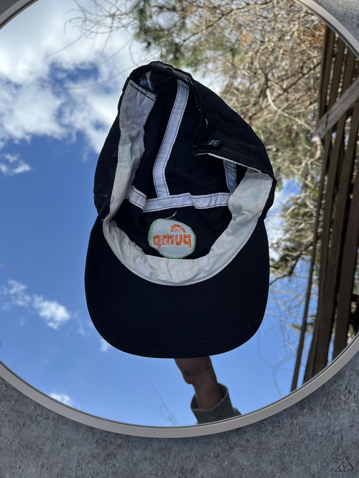 Reebok Vintage Cycling Cap Reebok Pump 90s Black Y2k Rare Racing Size ONE SIZE - 11 Thumbnail