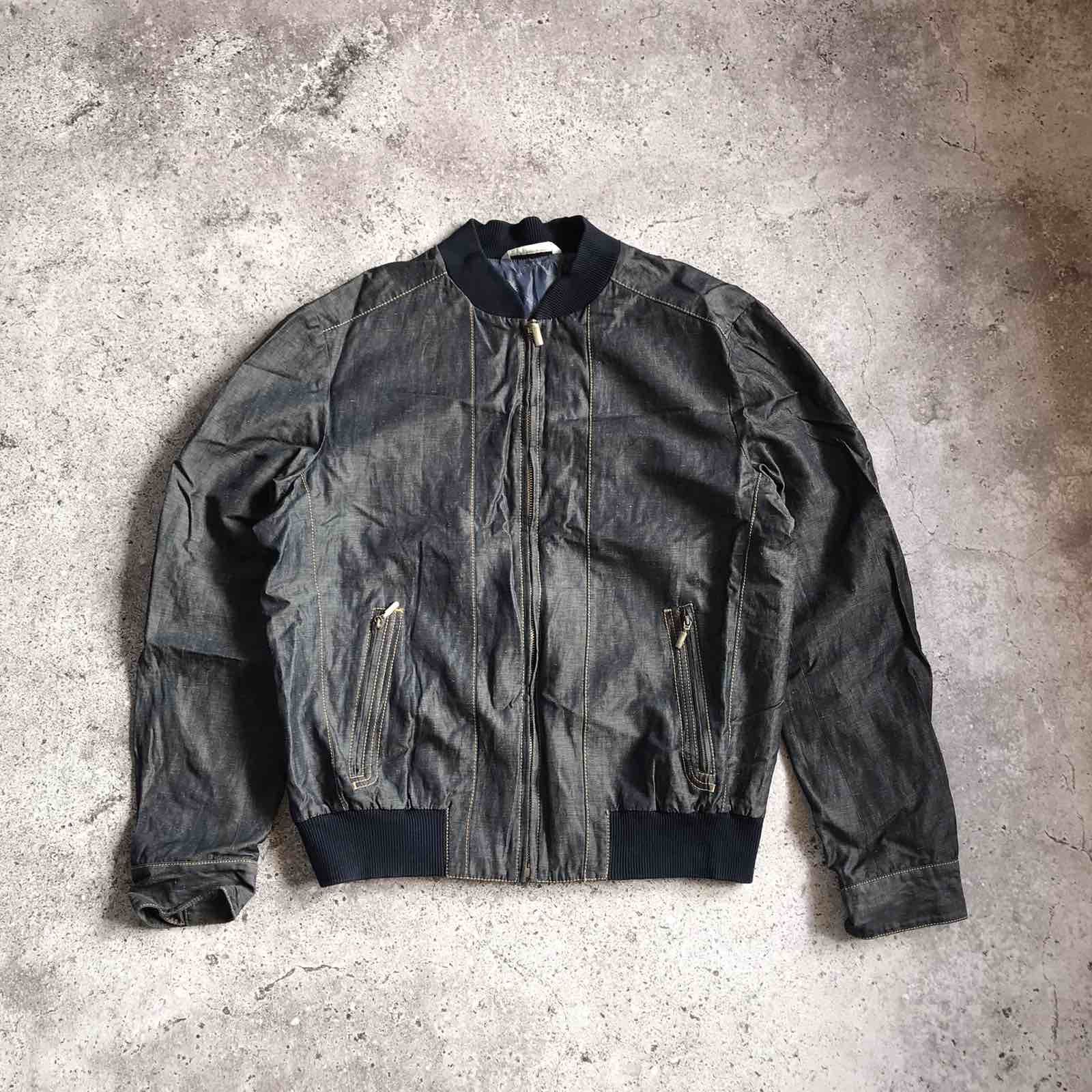 image of Brioni Silk Bomber Jacket Navy Great Travel Jacket Size M in Blue, Men's