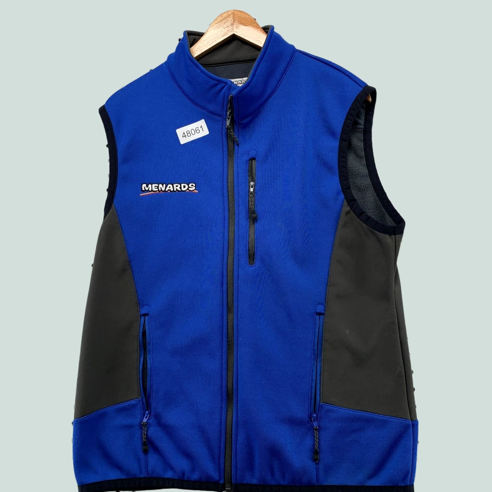 Vintage Menards Work Vest Jacket Mens M Blue Sleeveless Uniform Vest Size US M / EU 48-50 / 2 - 1 Thumbnail