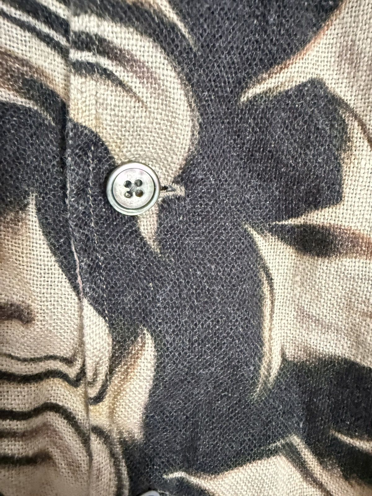 Our Legacy Our Legacy Black Linen Printed Box Shirts Size US S / EU 44-46 / 1 - 4 Thumbnail