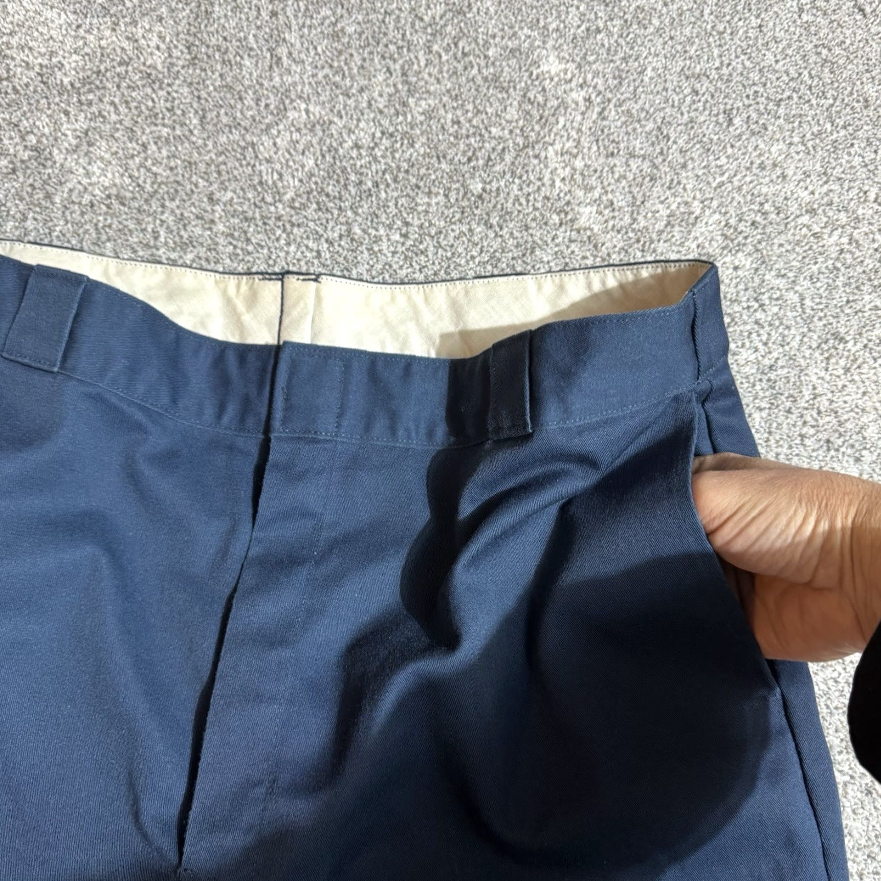 Dickies VINTAGE Dickies Pants Mens 42x30 Work Pants City USA Minimalist 90s Dress Pants Straight Blue Cotton Polyester Regular 65% Polyester 35% Cotton Mens Size US 42 / EU 58 - 7 Thumbnail