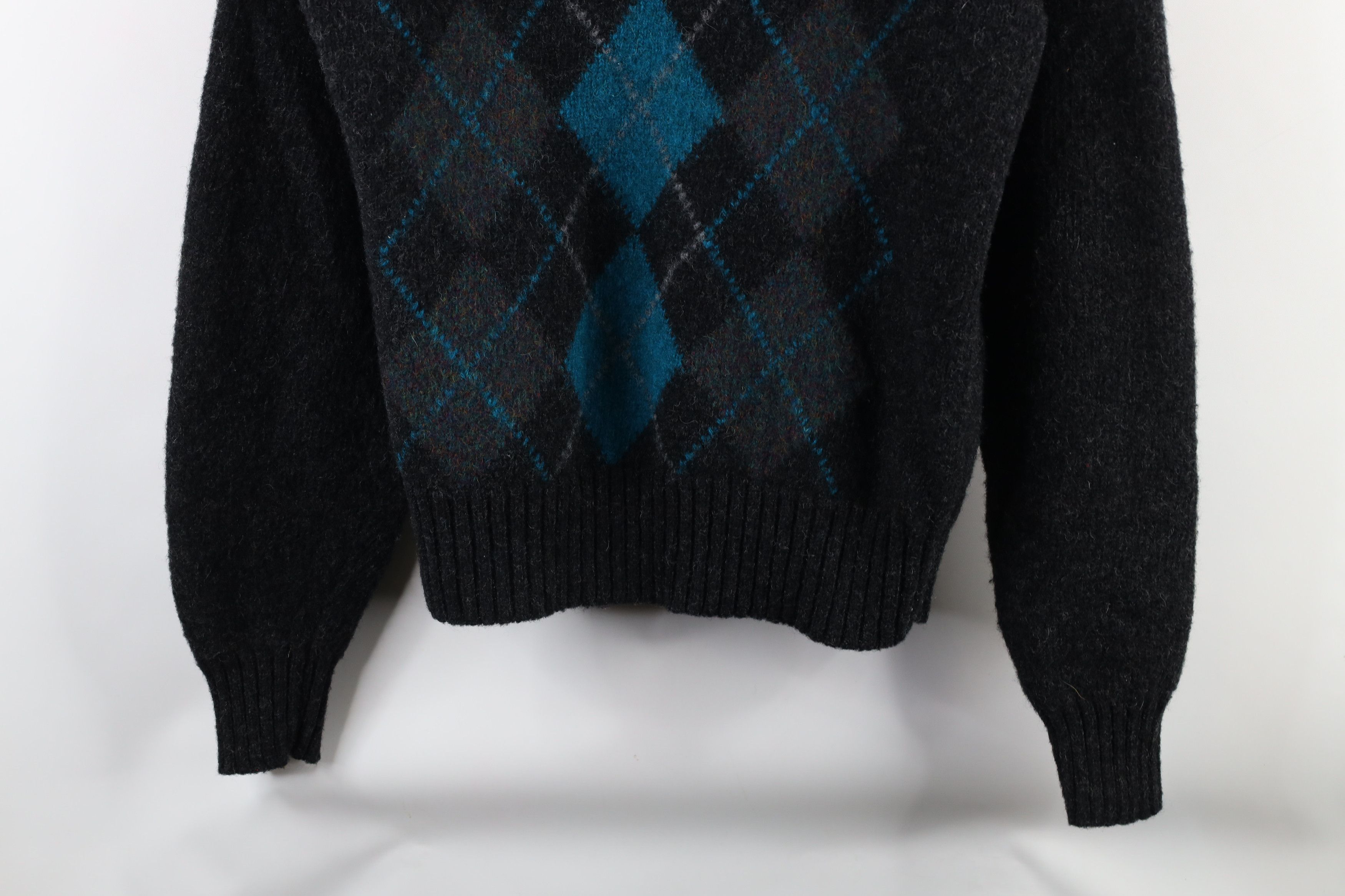 Vintage Vintage 90s Streetwear Heavyweight Shetland Wool Sweater Size L / US 10 / IT 46 - 3 Thumbnail