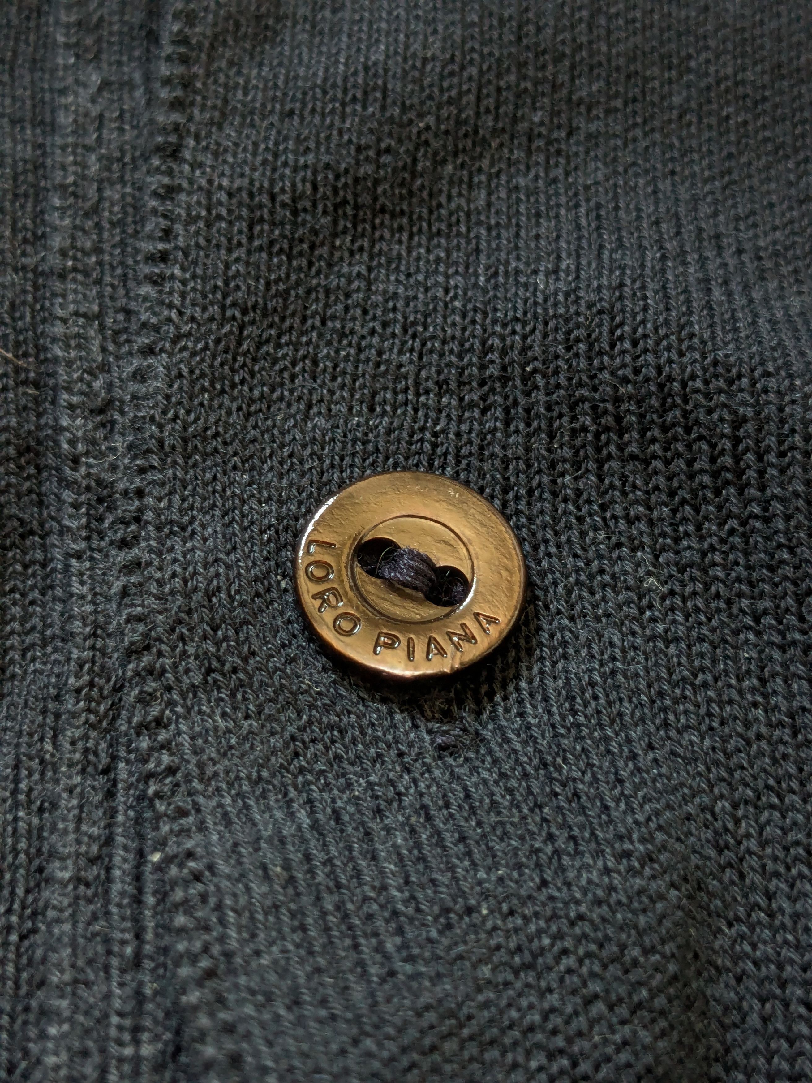 Loro Piana Vintage Loro Piana 1/3 Polo cotton sweater Size US L / EU 52-54 / 3 - 3 Thumbnail