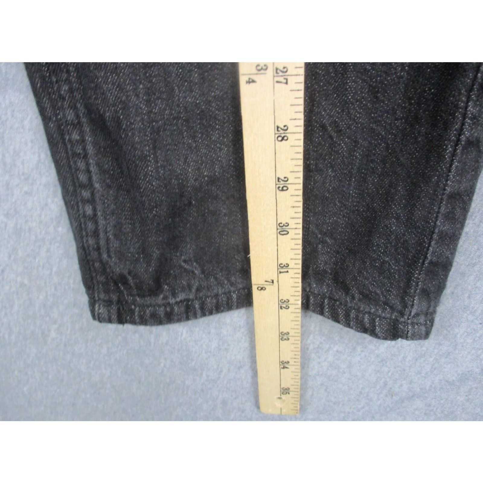 Akademiks Akademiks Jeans Mens 34x32 Black Straight Leg Denim 5 Pocket Logo Casual Size US 34 / EU 50 - 5 Thumbnail