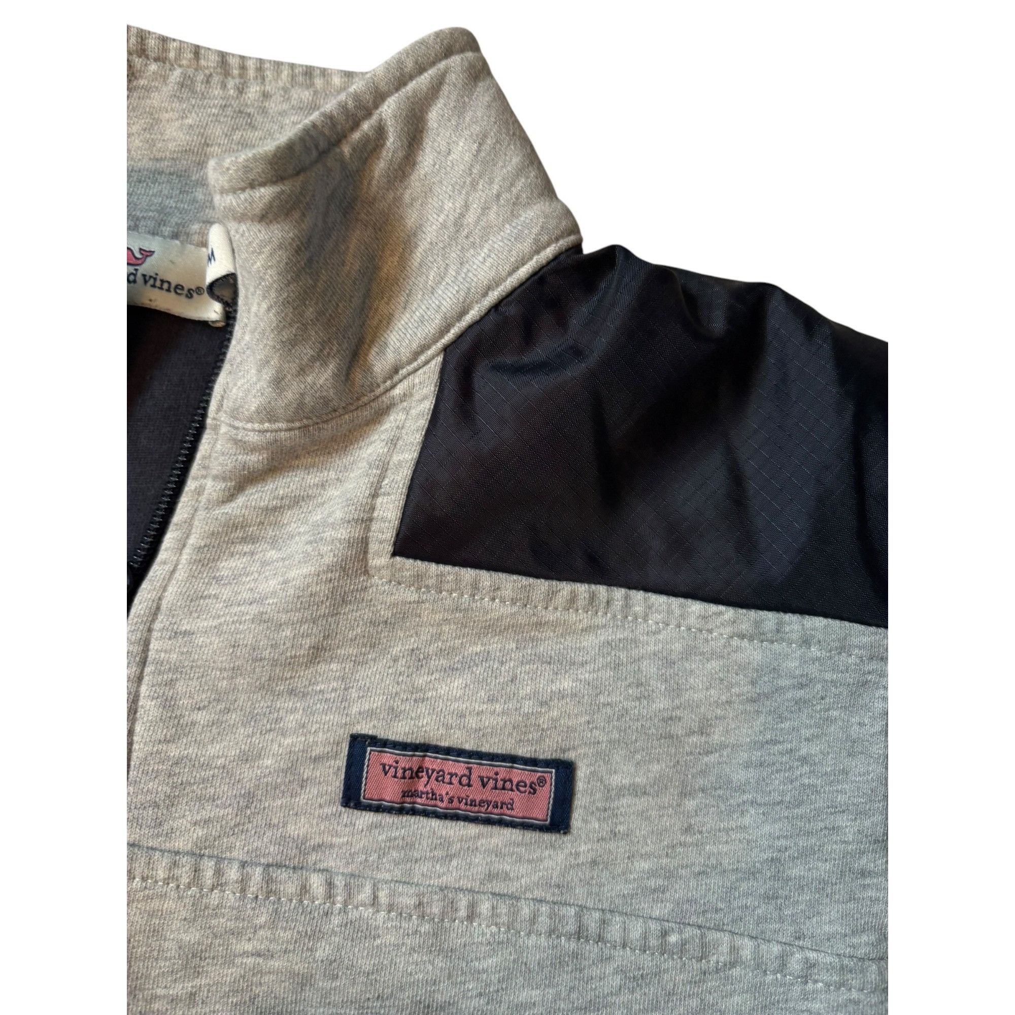 Vineyard Vines Vineyard Vines Mens Medium Gray Quarter-Zip Pullover Sweatsh Size US M / EU 48-50 / 2 - 8 Thumbnail
