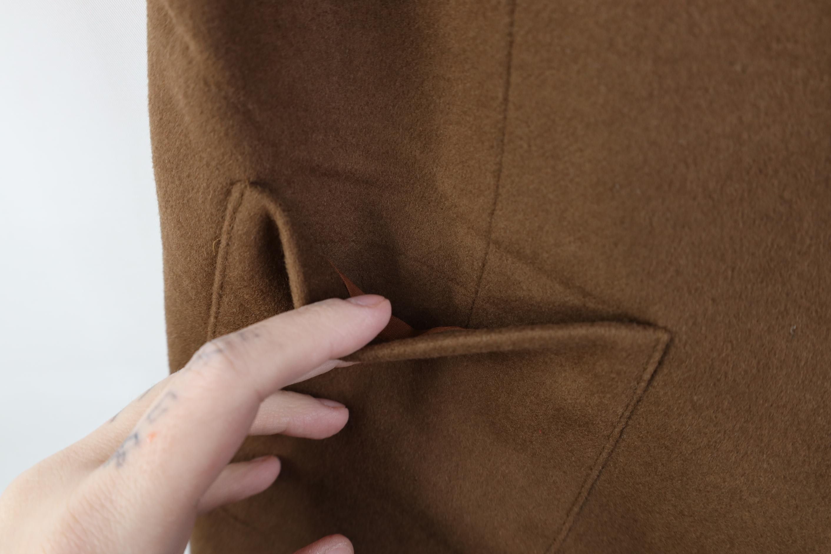 Vintage Vintage 90s Streetwear Cashmere Back Vest Jacket Brown Size L / US 10 / IT 46 - 6 Thumbnail