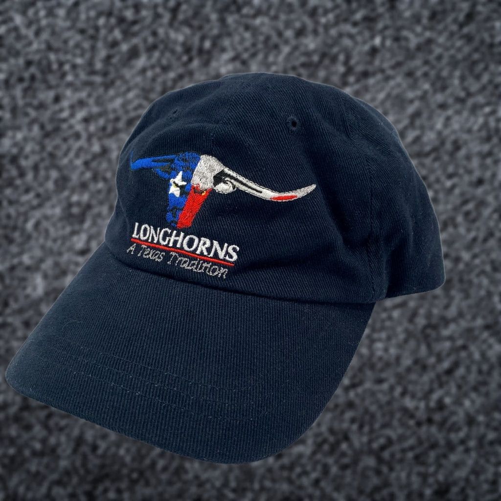 Vintage Quality Classics Texas Longhorn Adjustable Baseball Cap Blue Men's One Size Size ONE SIZE - 1 Thumbnail