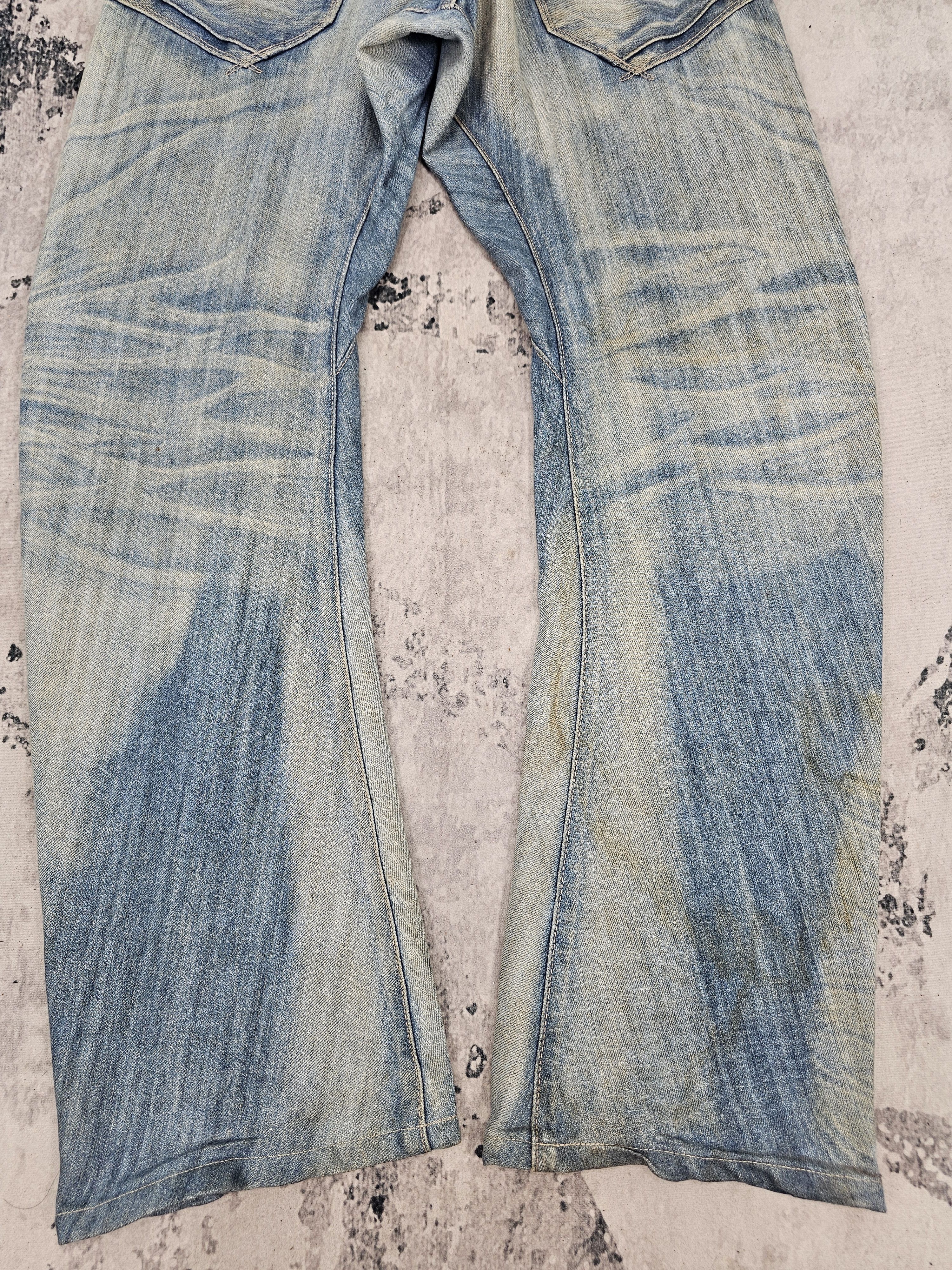 Edwin EDWIN 505 E FUNCTION Twisted Stone Wash Stain Jeans JB0304 Size US 32 / EU 48 - 4 Thumbnail