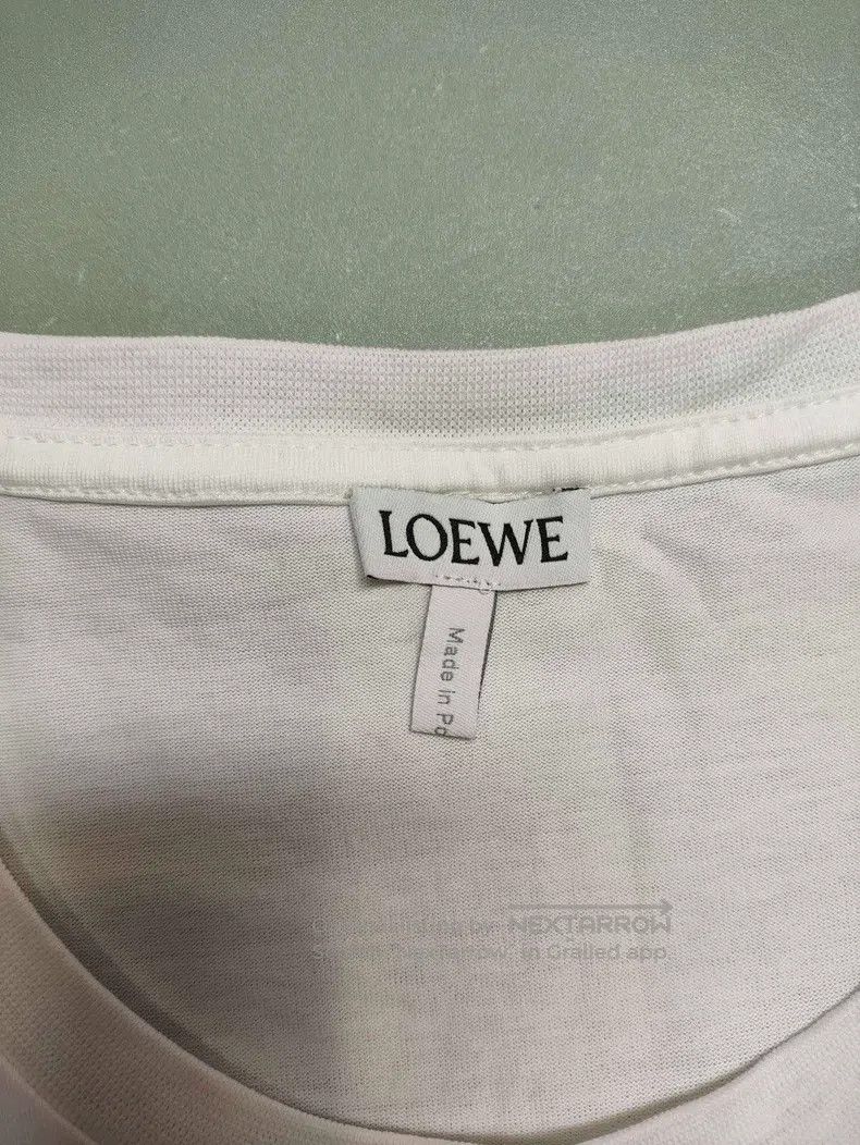 Loewe LOEWE White embroidered logo round-neck short-sleeve Size XS / US 0-2 / IT 36-38 - 3 Thumbnail