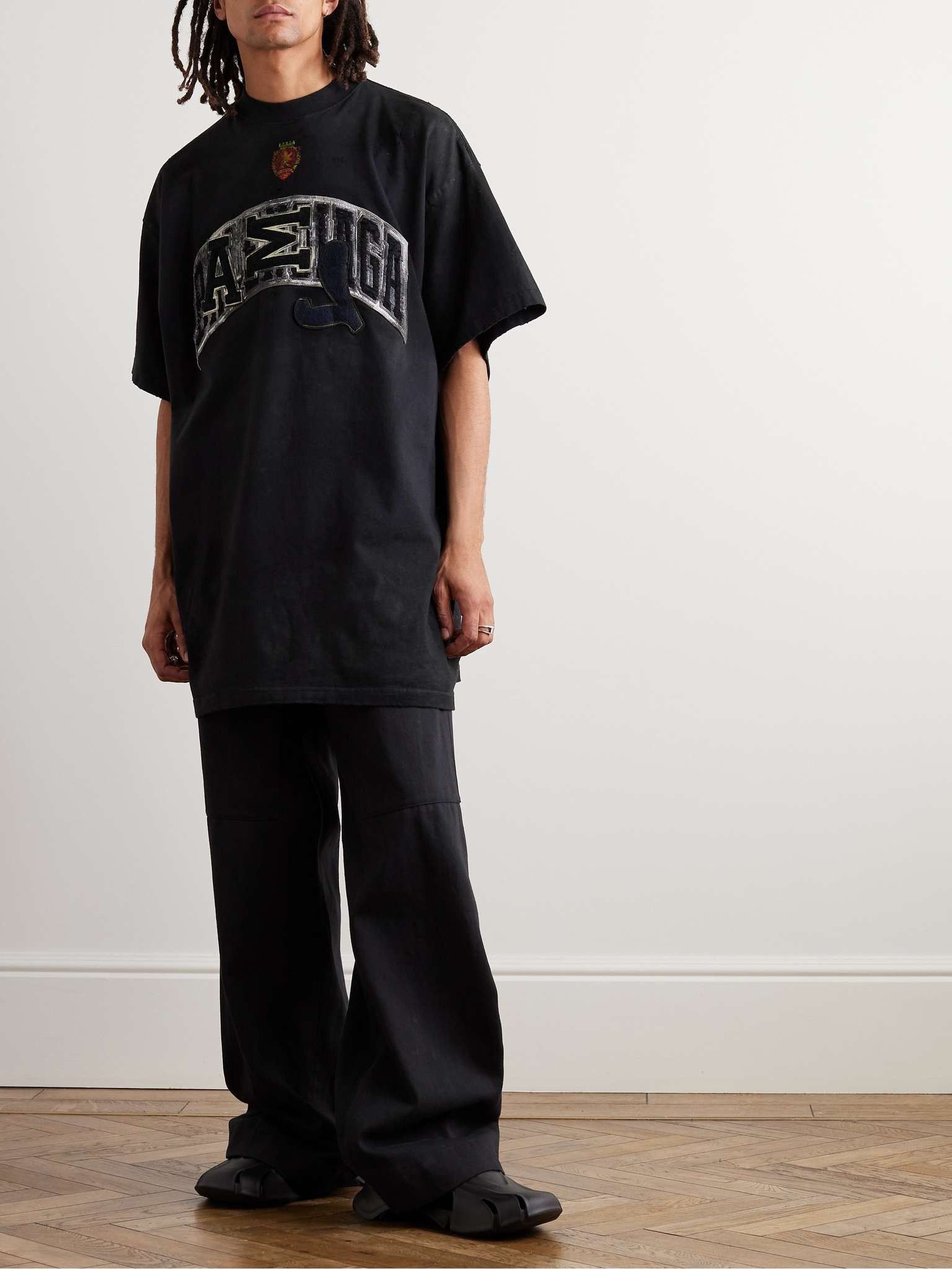 Balenciaga o1mt1gz0325 Skater T-Shirt Oversized in Black | Grailed