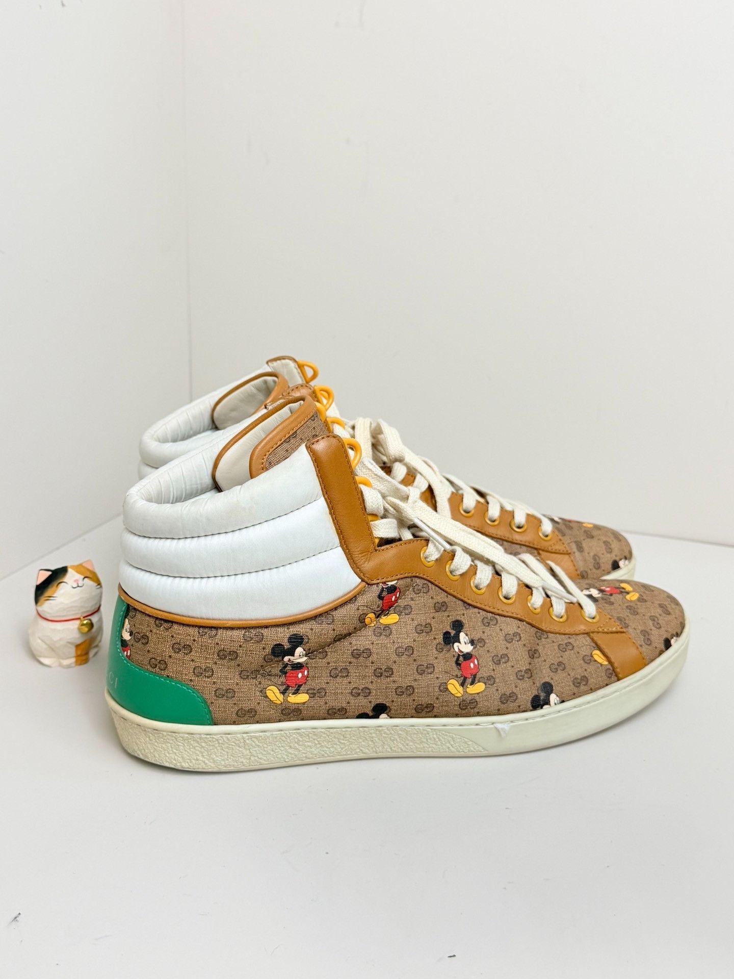 Gucci Gucci Collab Beige Hitop Sneakers 10 Men Size US 10 / EU 43 - 1 Thumbnail
