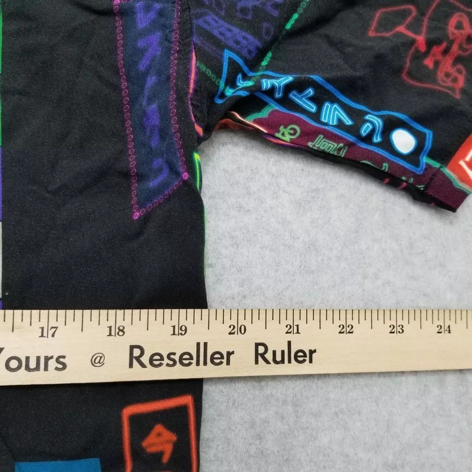 Pull & Bear Pull & Bear Shirt Mens Small Button Up Neon Lights Signs Size US S / EU 44-46 / 1 - 8 Thumbnail