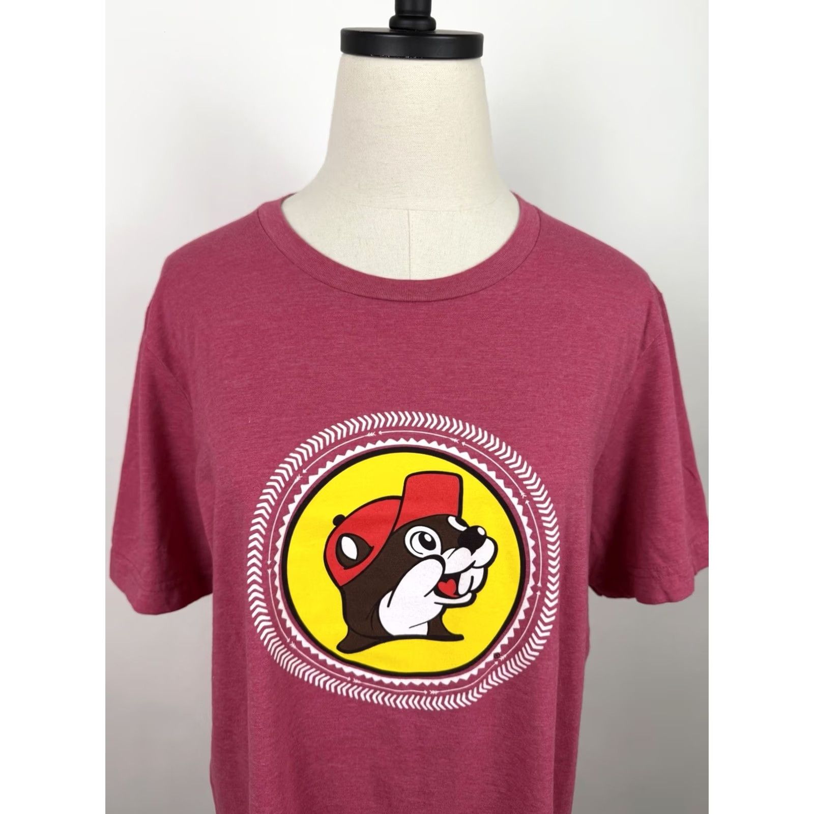 Vintage Bucees Shirt Unisex Large Rose Pink Bucees T-shirt Texas Souvenir Beaver Arrow Size L / US 10 / IT 46 - 3 Thumbnail