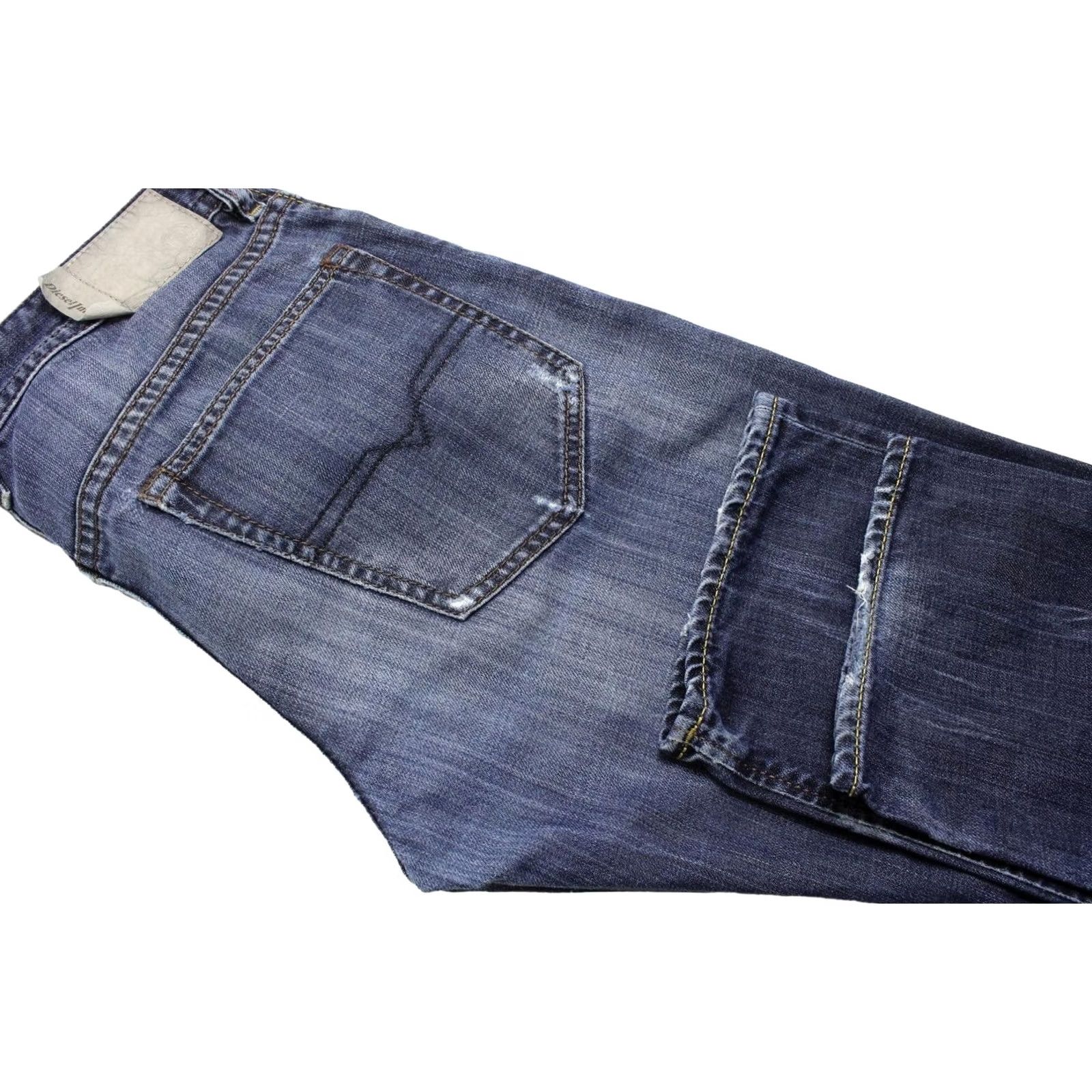Diesel DIESEL Buster Jeans Men's W30/L32 Distressed Button Regular Slim-Tapered 0831Q Blue Size US 30 / EU 46 - 5 Thumbnail