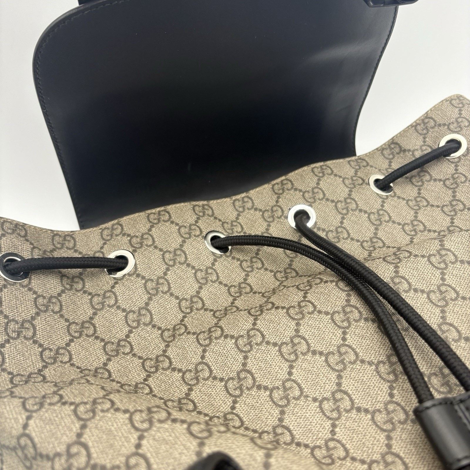 Gucci Gucci Soft Monogram GG Supreme Backpack ' Black Brown 'GREAT Size ONE SIZE - 18 Thumbnail