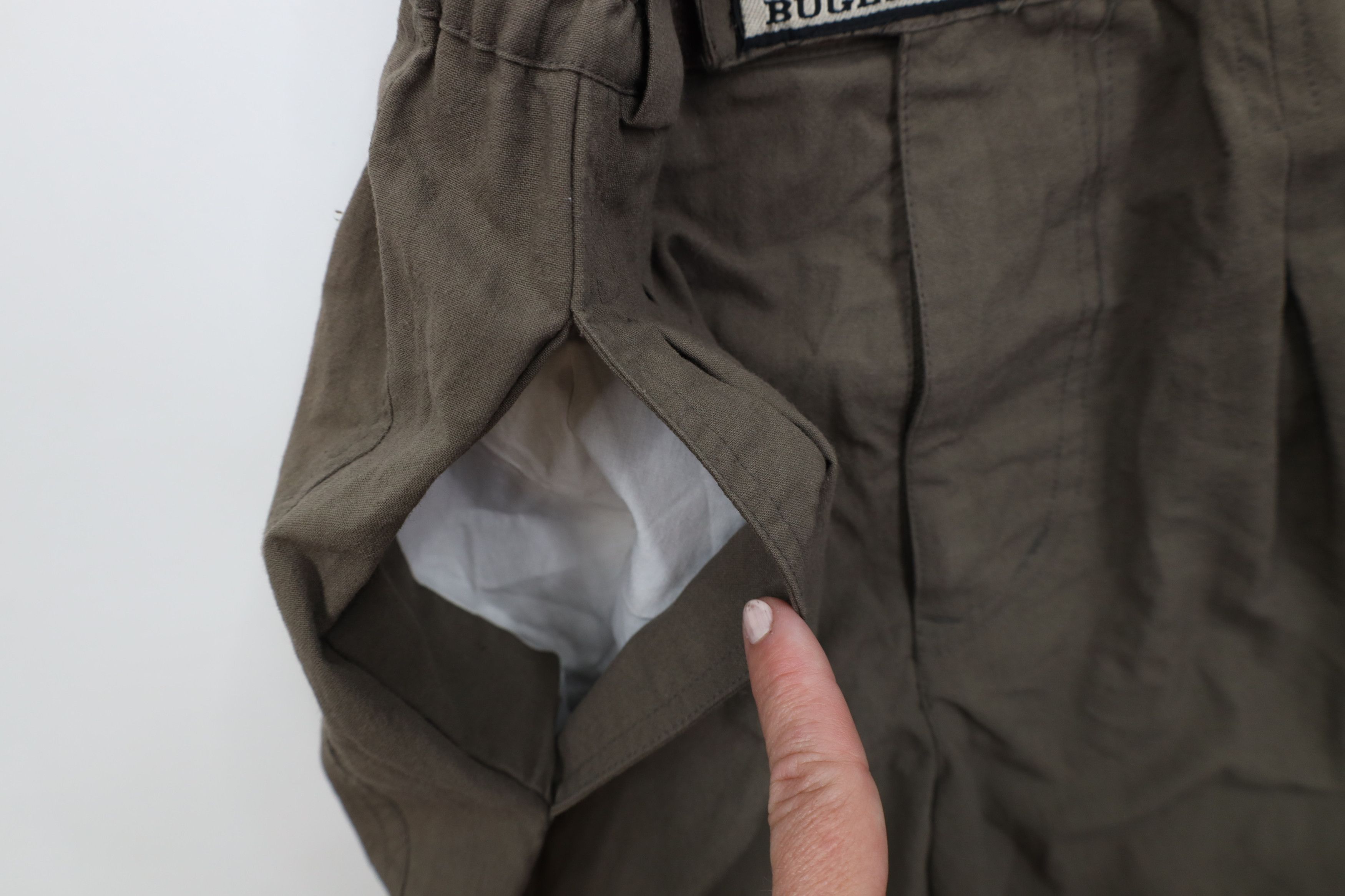 Vintage Deadstock Vintage 80s 90s Bugle Boy Pleated Pants Brown Size US 29 - 8 Thumbnail