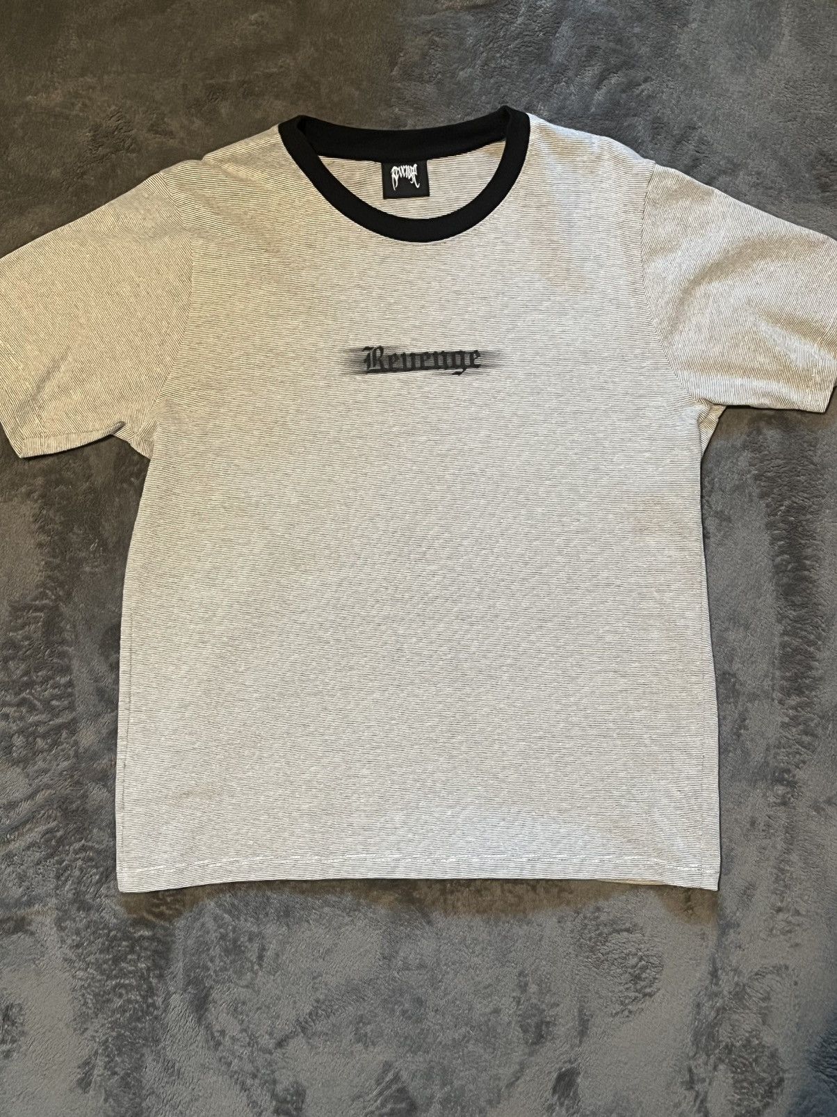 Revenge Revenge blurred mini striped tee shirt Size US M / EU 48-50 / 2 - 1 Thumbnail