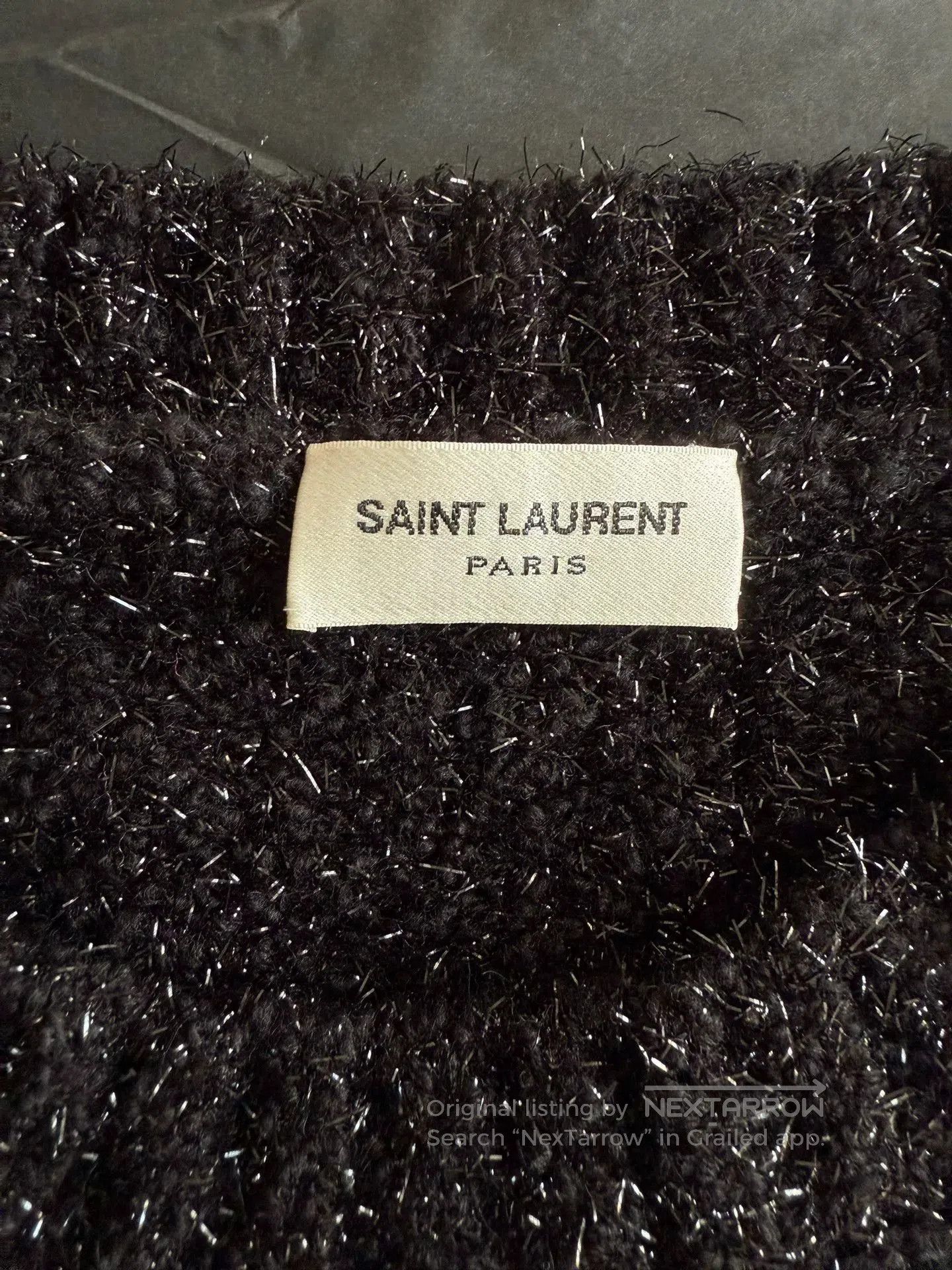 Saint Laurent Paris Saint Laurent Black Wool Cashmere Sweater. Size US M / EU 48-50 / 2 - 5 Thumbnail