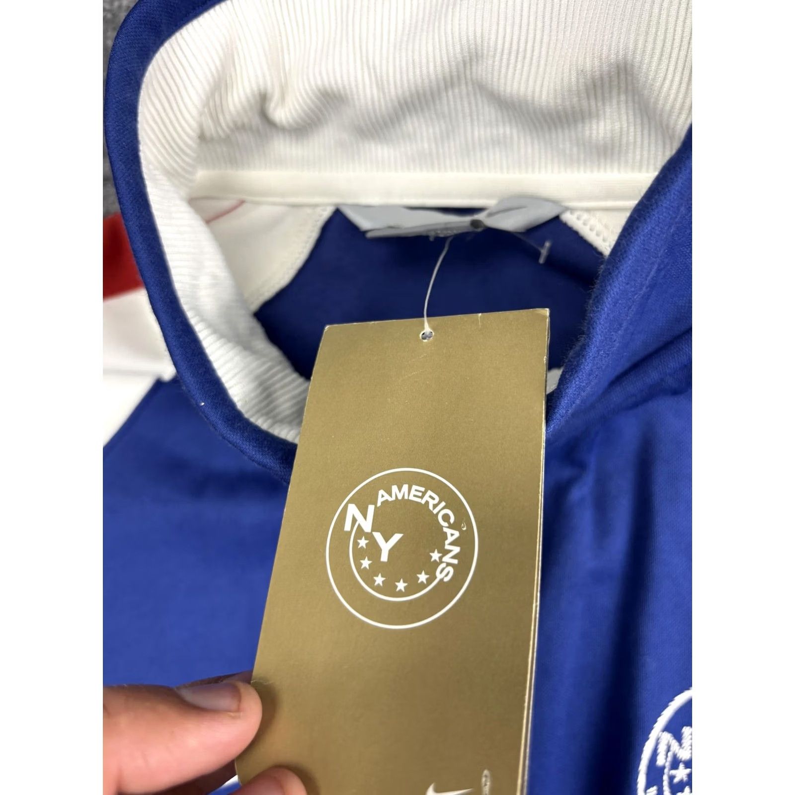 Nike Nike Jacket Mens XL Blue Red White NY Americans Soccer Track Full Zip 2005 Vintage Retro 00s Size US XL / EU 56 / 4 - 4 Thumbnail