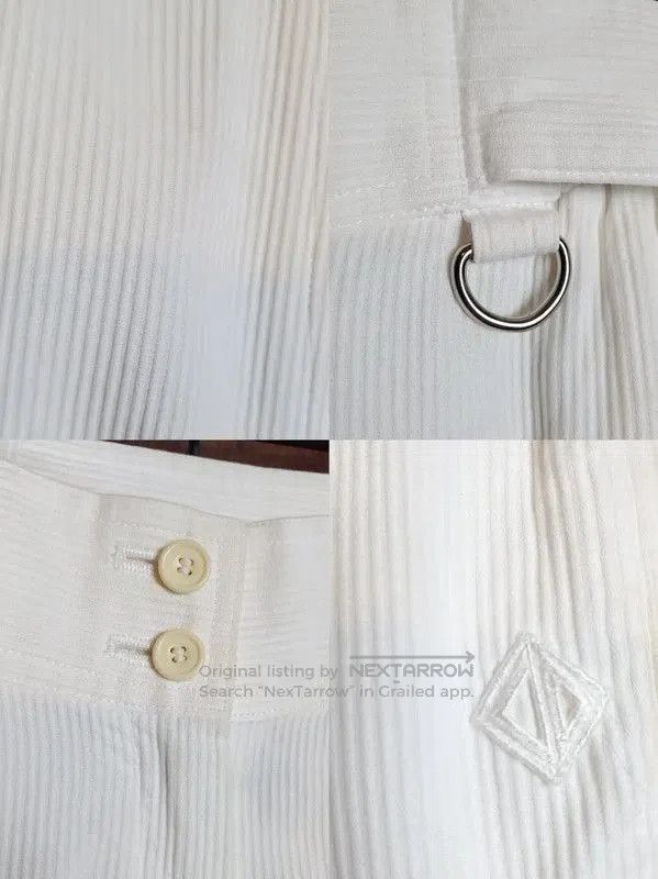 Dior Dior Women's White Cotton Embroidered Casual Pants . Size 24" / US 00 / IT 34 - 5 Thumbnail